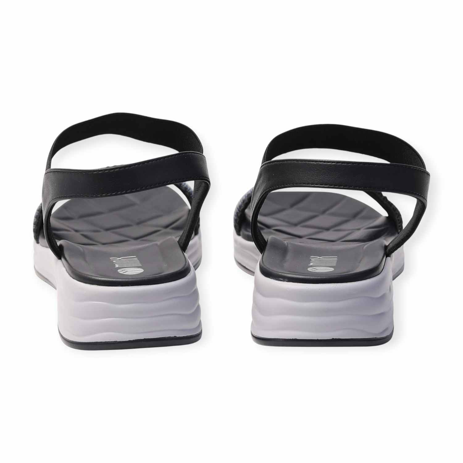 Minx Beige Comfort Platform Sandals with Woven Detail