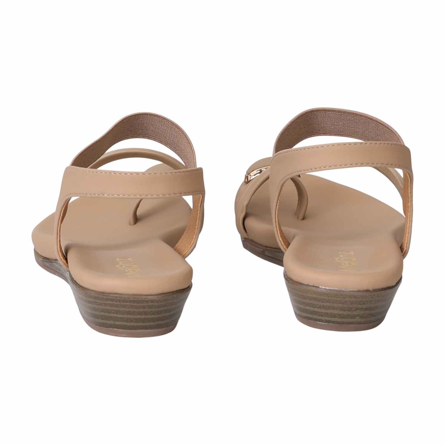 Women Beige DazzleStride Sandals