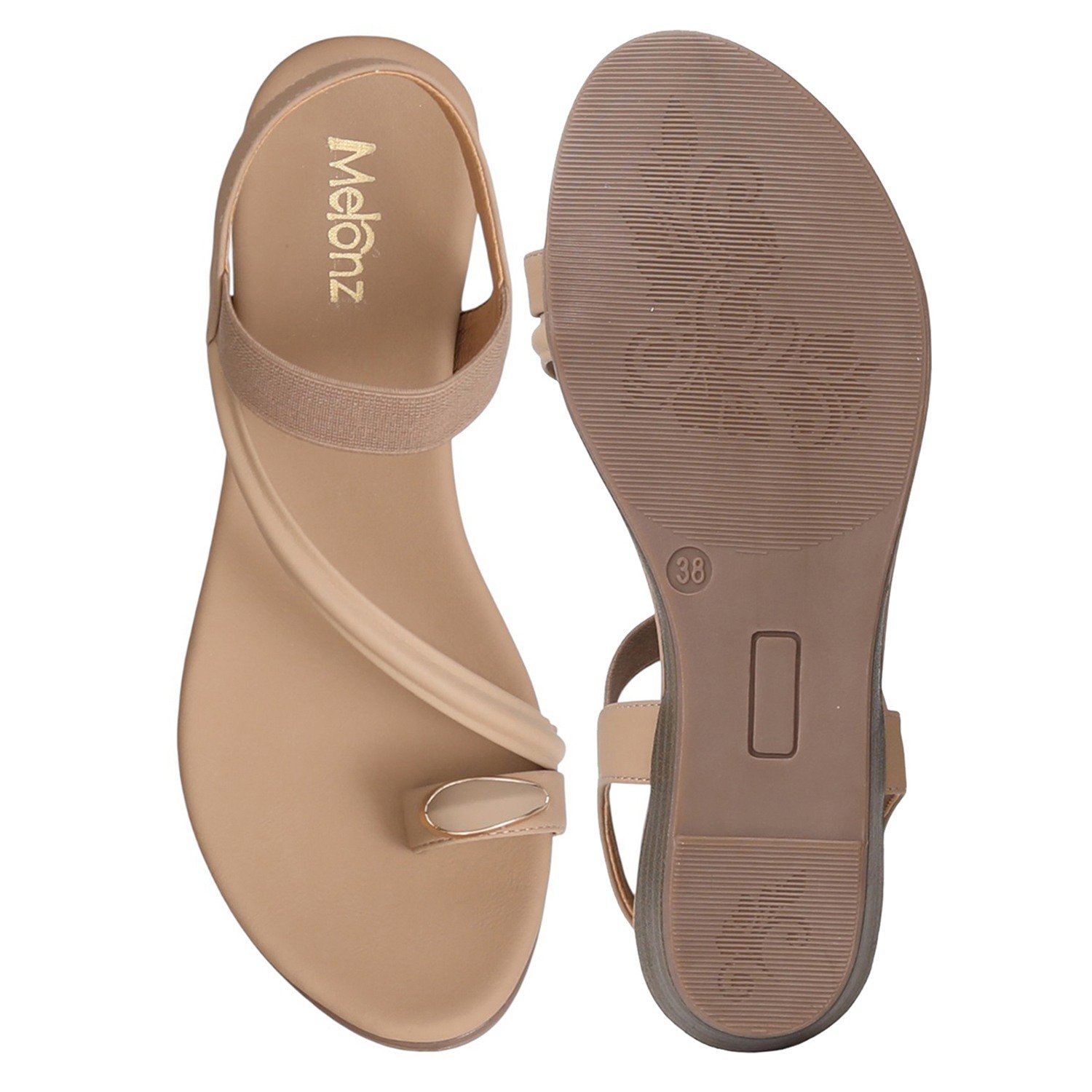 Women Beige DazzleStride Sandals
