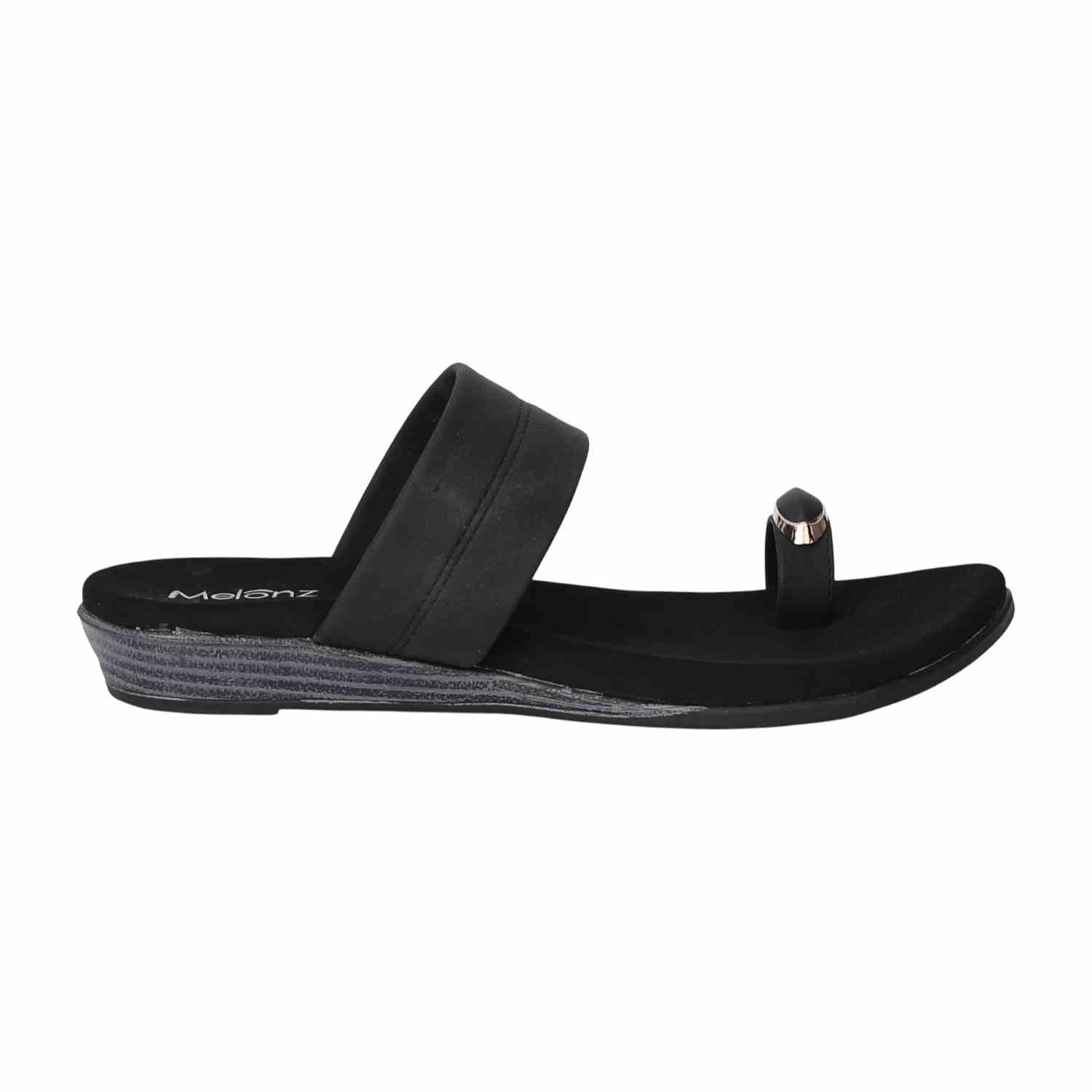 Women Black TrendGlide Sandals