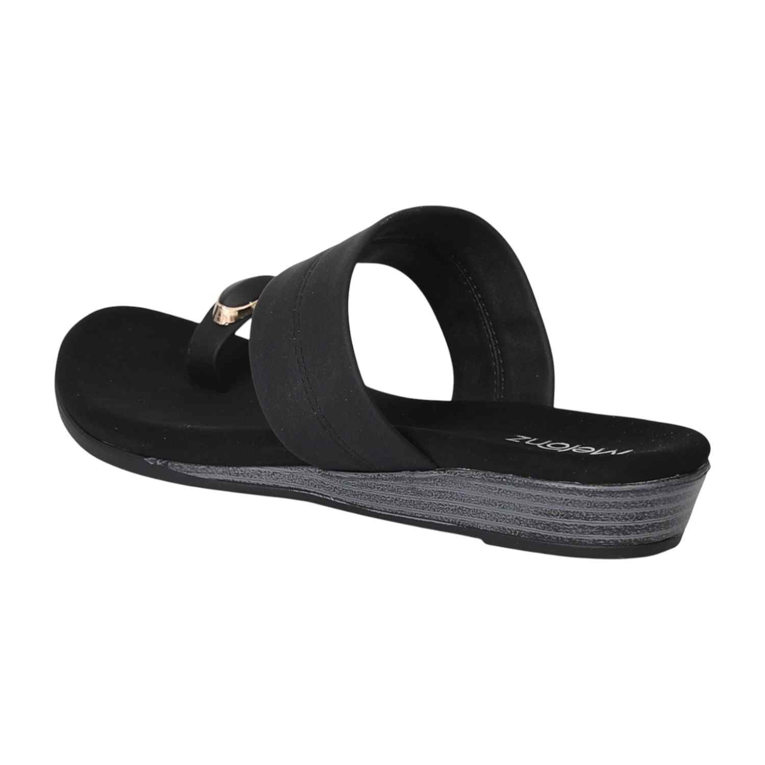 Women Black TrendGlide Sandals