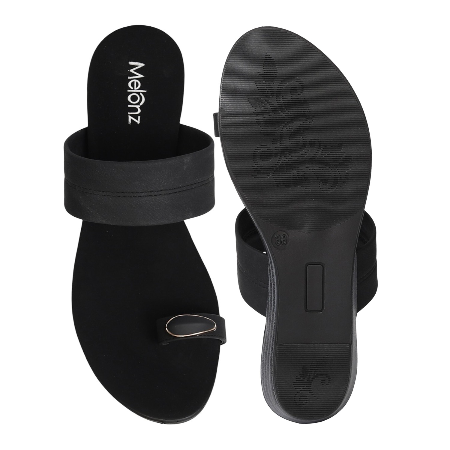Women Black TrendGlide Sandals
