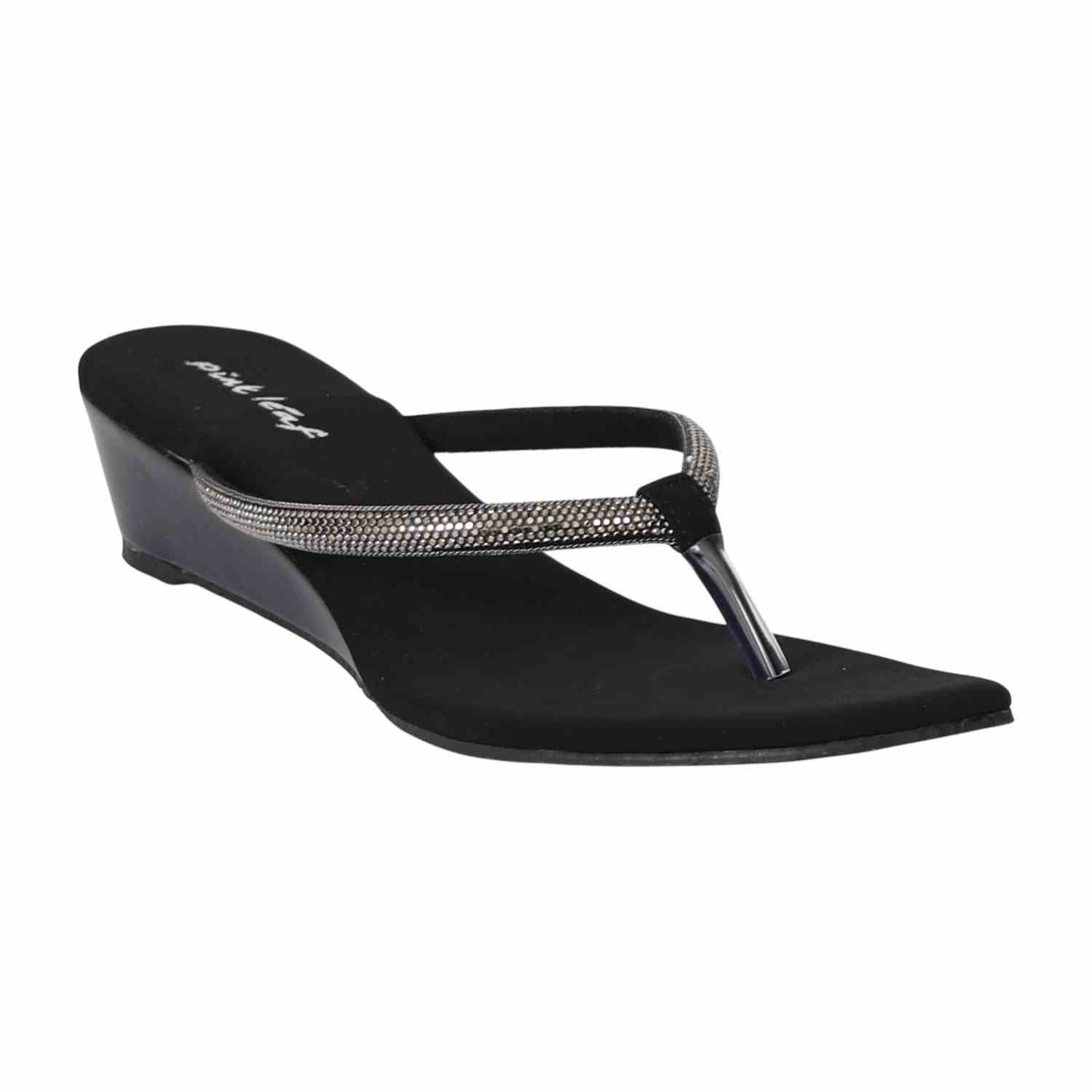 Women Chic Noir Wedge Sandals