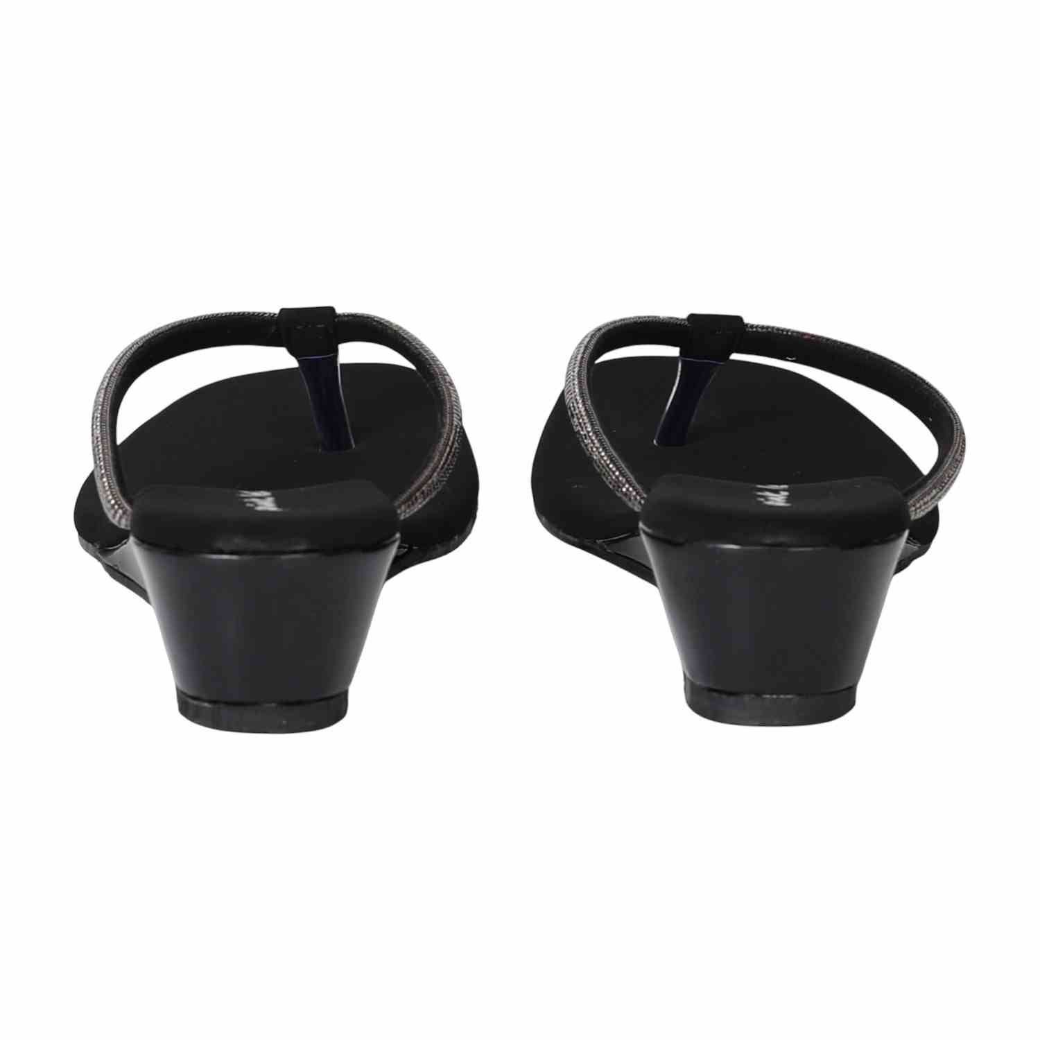 Women Chic Noir Wedge Sandals