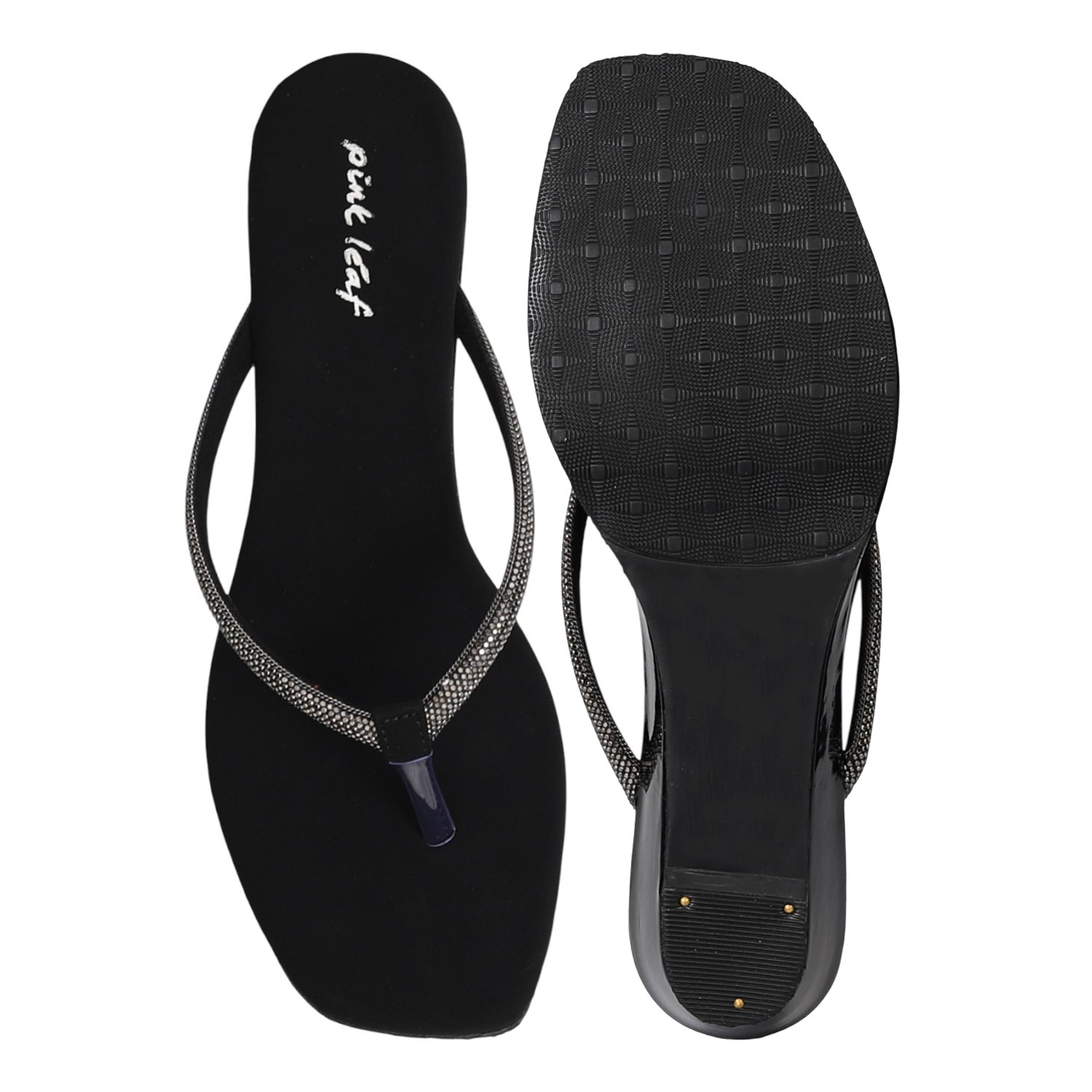 Women Chic Noir Wedge Sandals