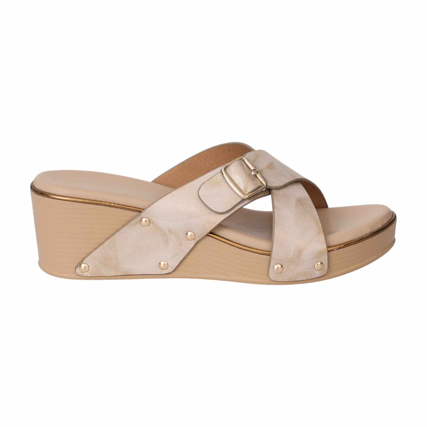 Women Heritage Bronze Wedges