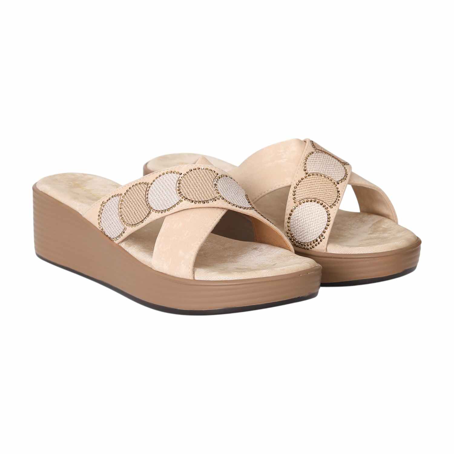 Women Sun Cross Phase Wedges