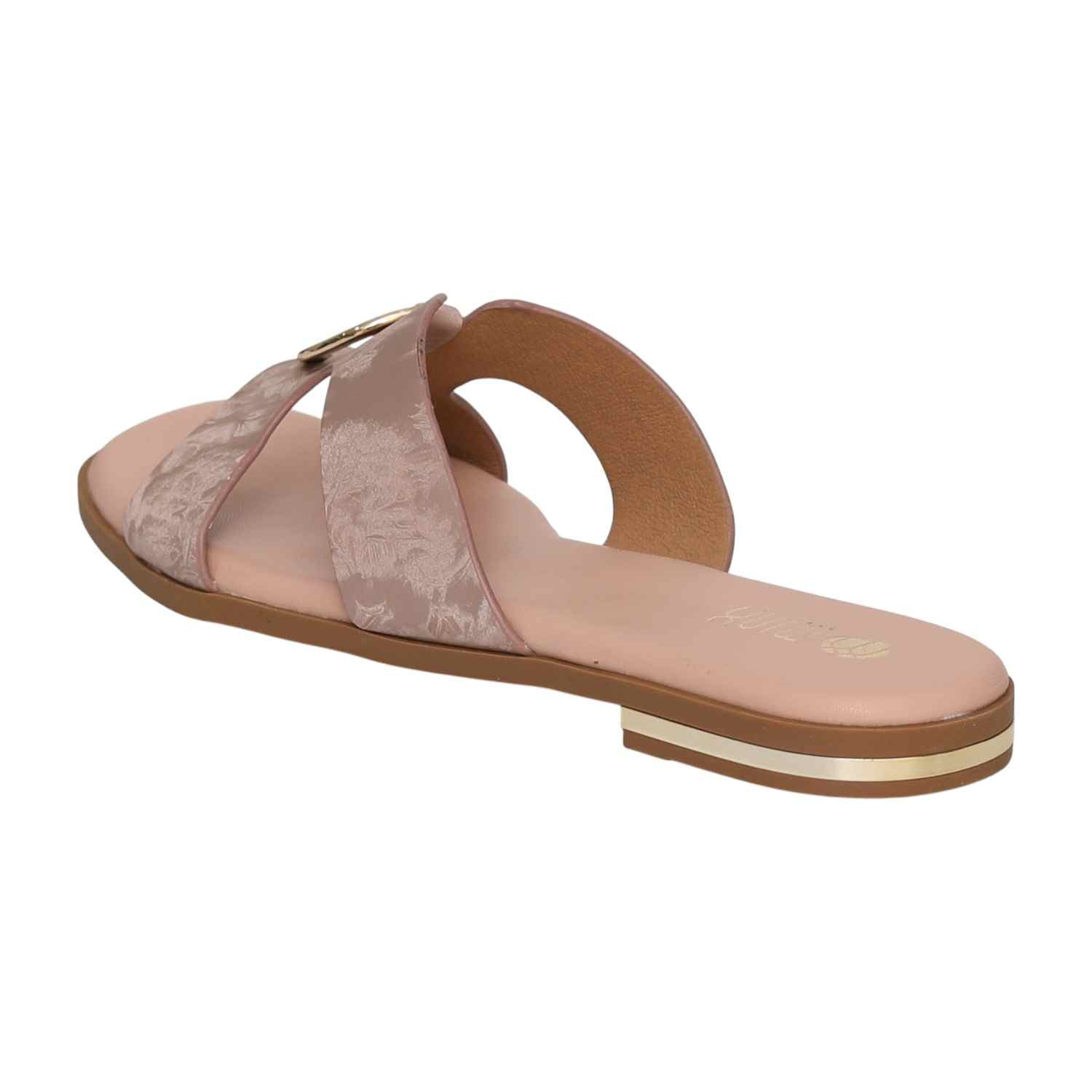 Women's Peach Glaze  Buckle Heel