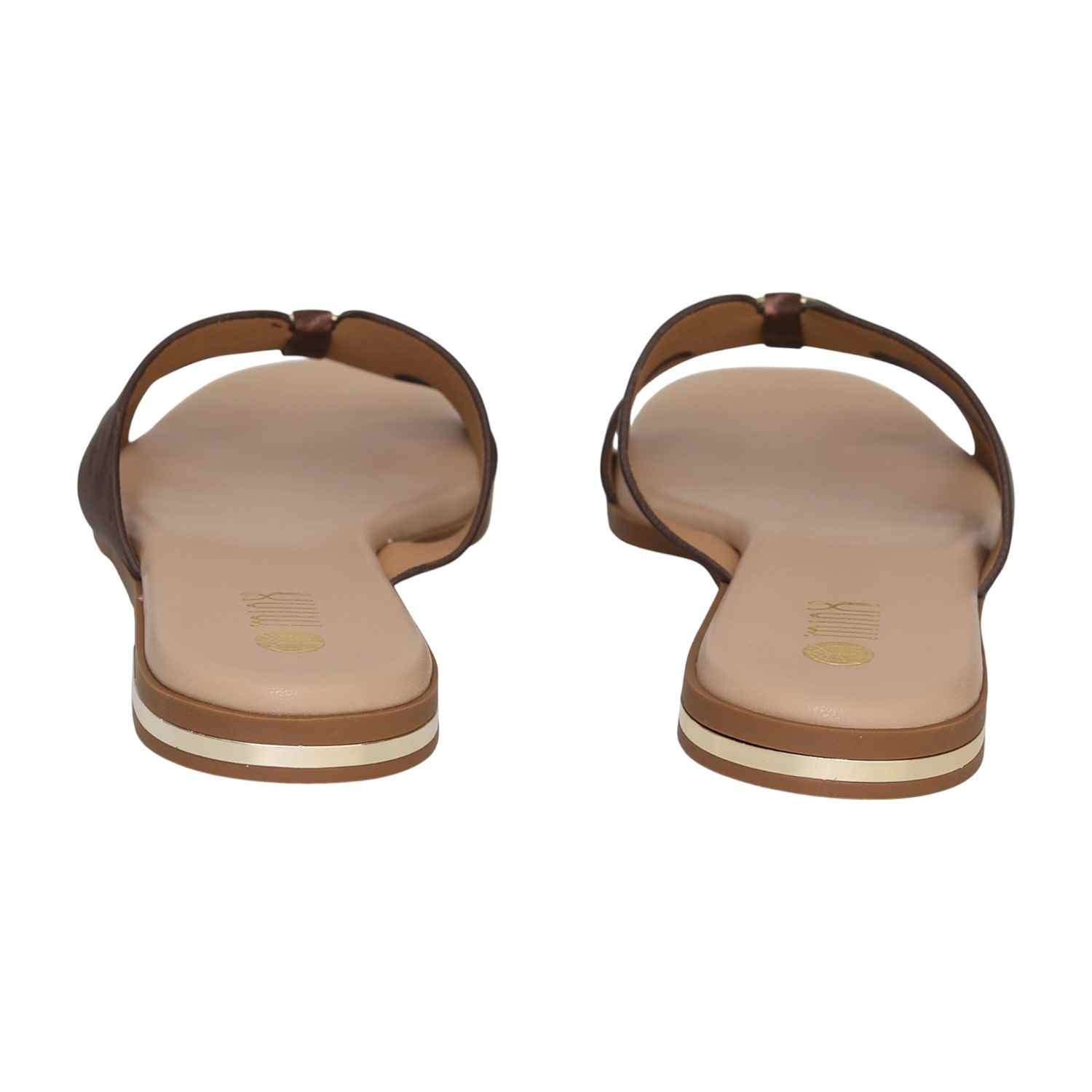 Women's Burnished Copper Buckle Heel