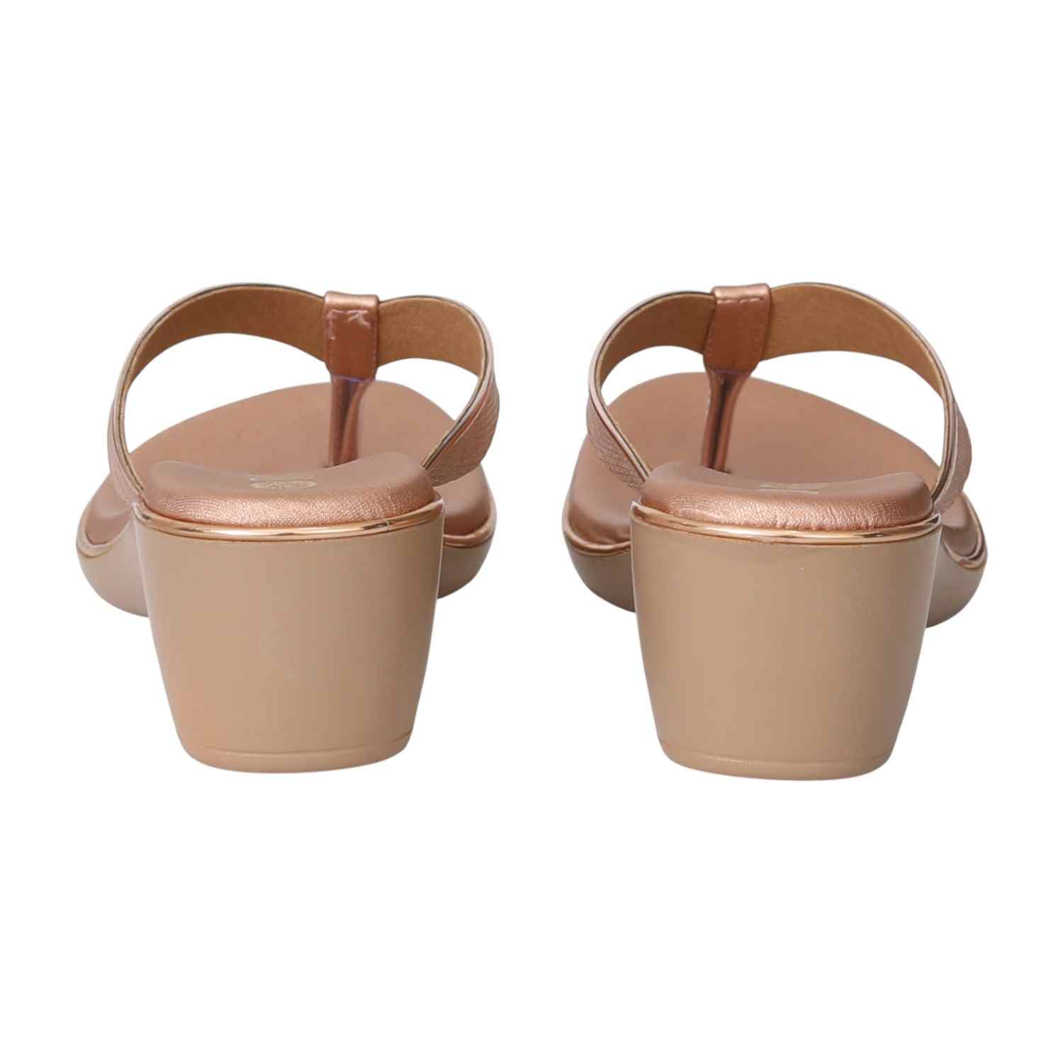 Womens Champagne Gold Wedge Sandal