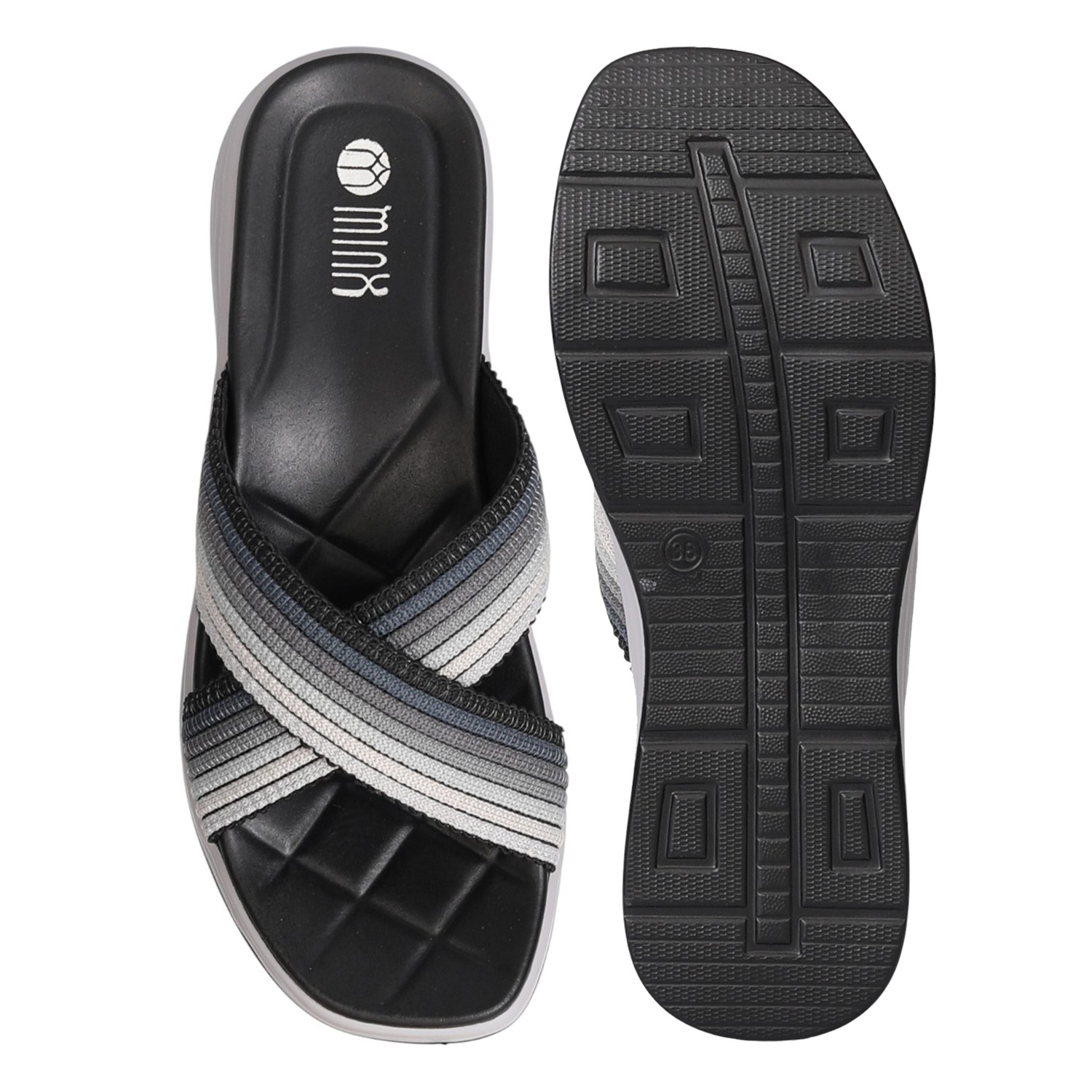 Women Moonlit Crossstrap Slide Sandals