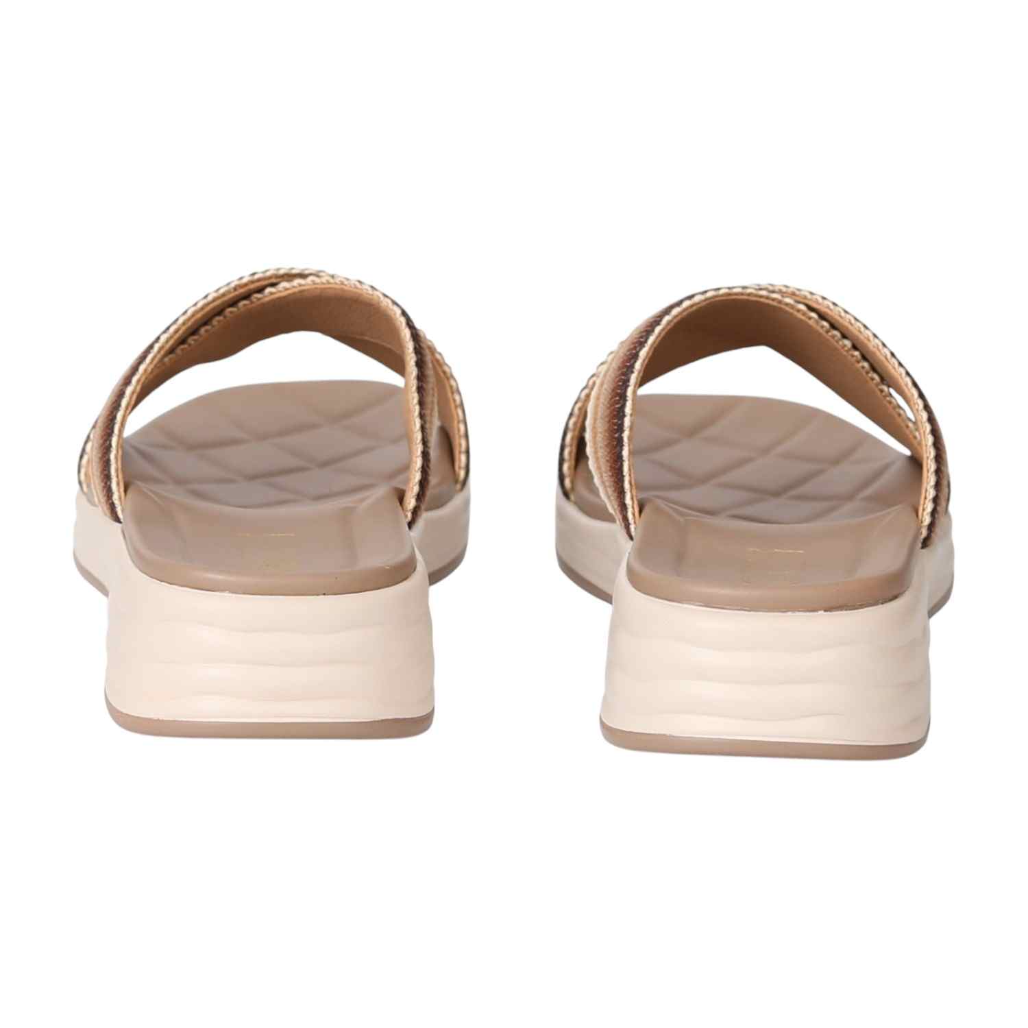 Women Earthy  Crossstrap Slide Sandals
