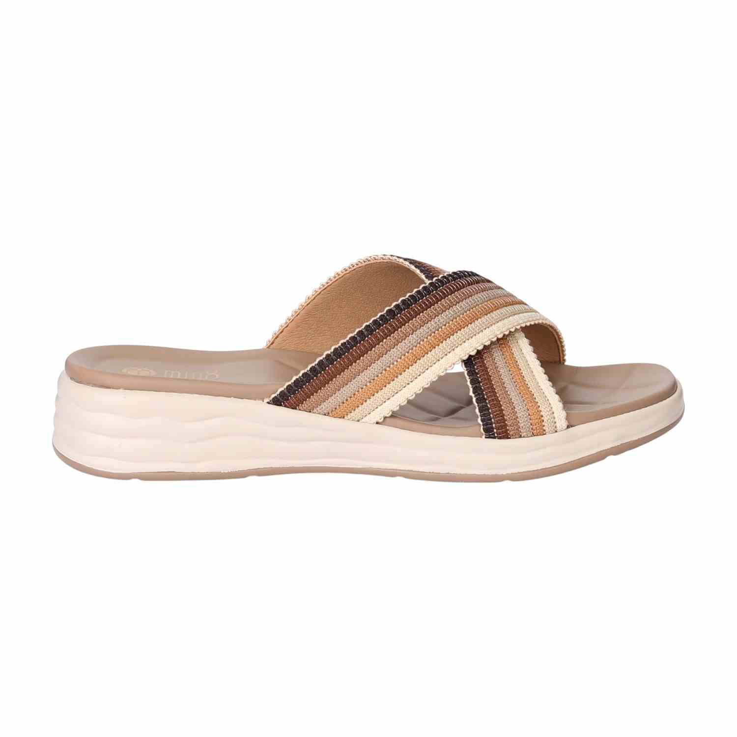 Women Earthy  Crossstrap Slide Sandals
