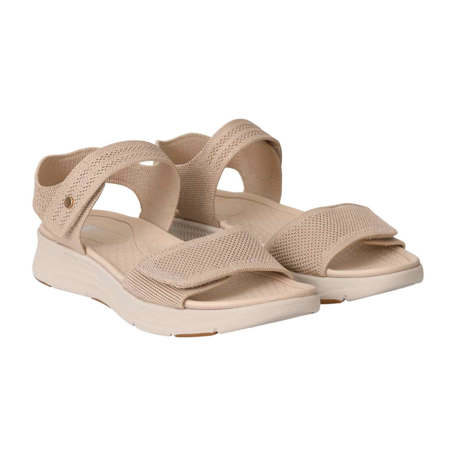 Women Beige Athleisure Sandals