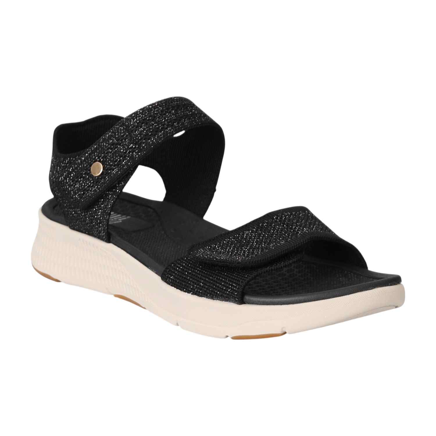 Women Black Athleisure Sandals