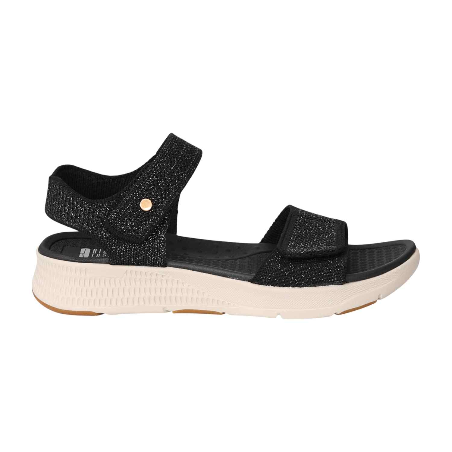 Women Black Athleisure Sandals