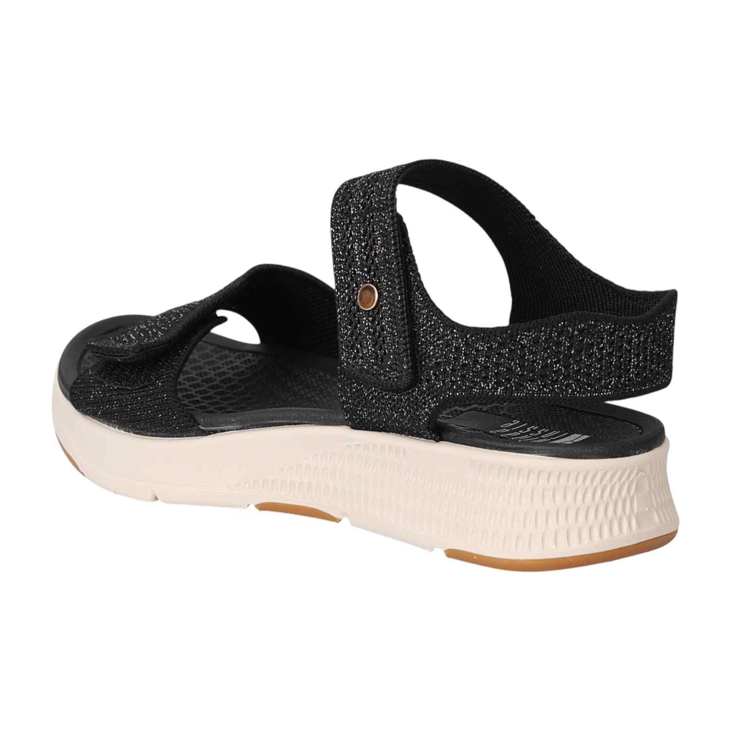 Women Black Athleisure Sandals