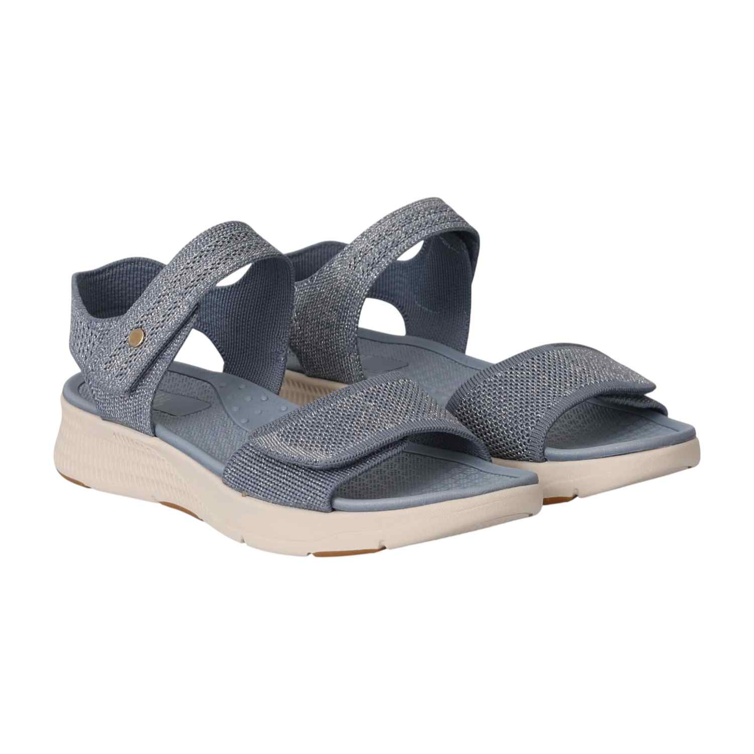 Women Blue Athleisure Sandals