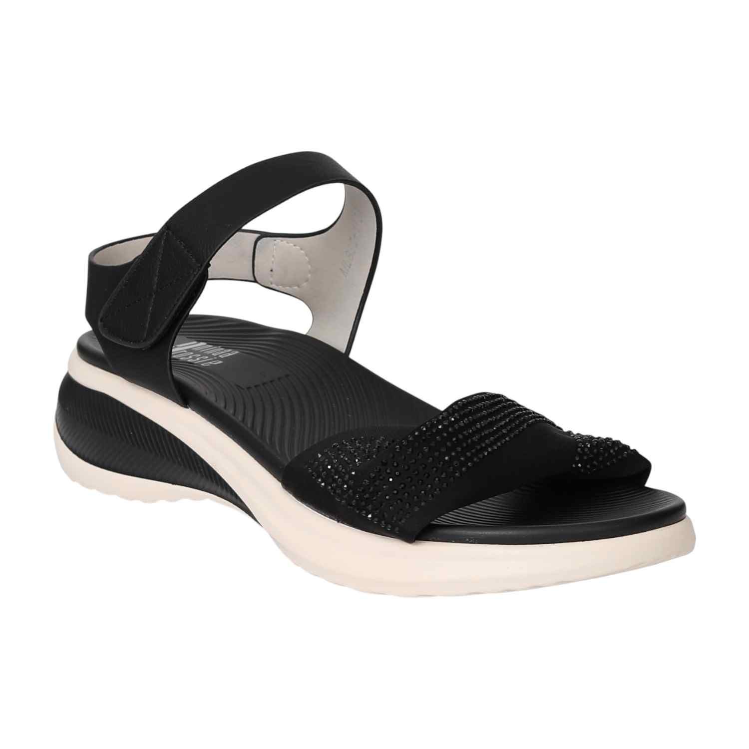 Women Black Glam Sandals