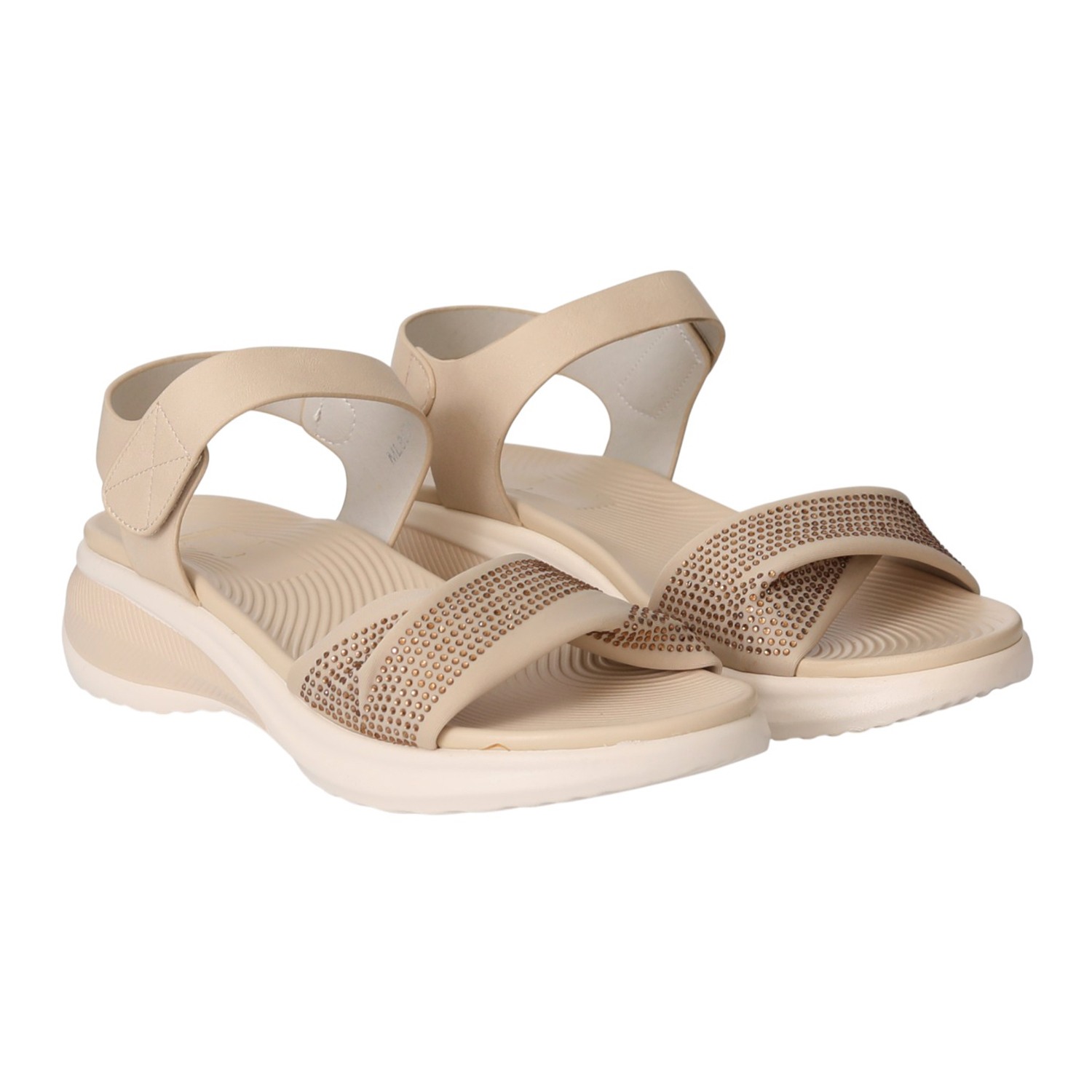 Women Dark Beige Glam Sandals