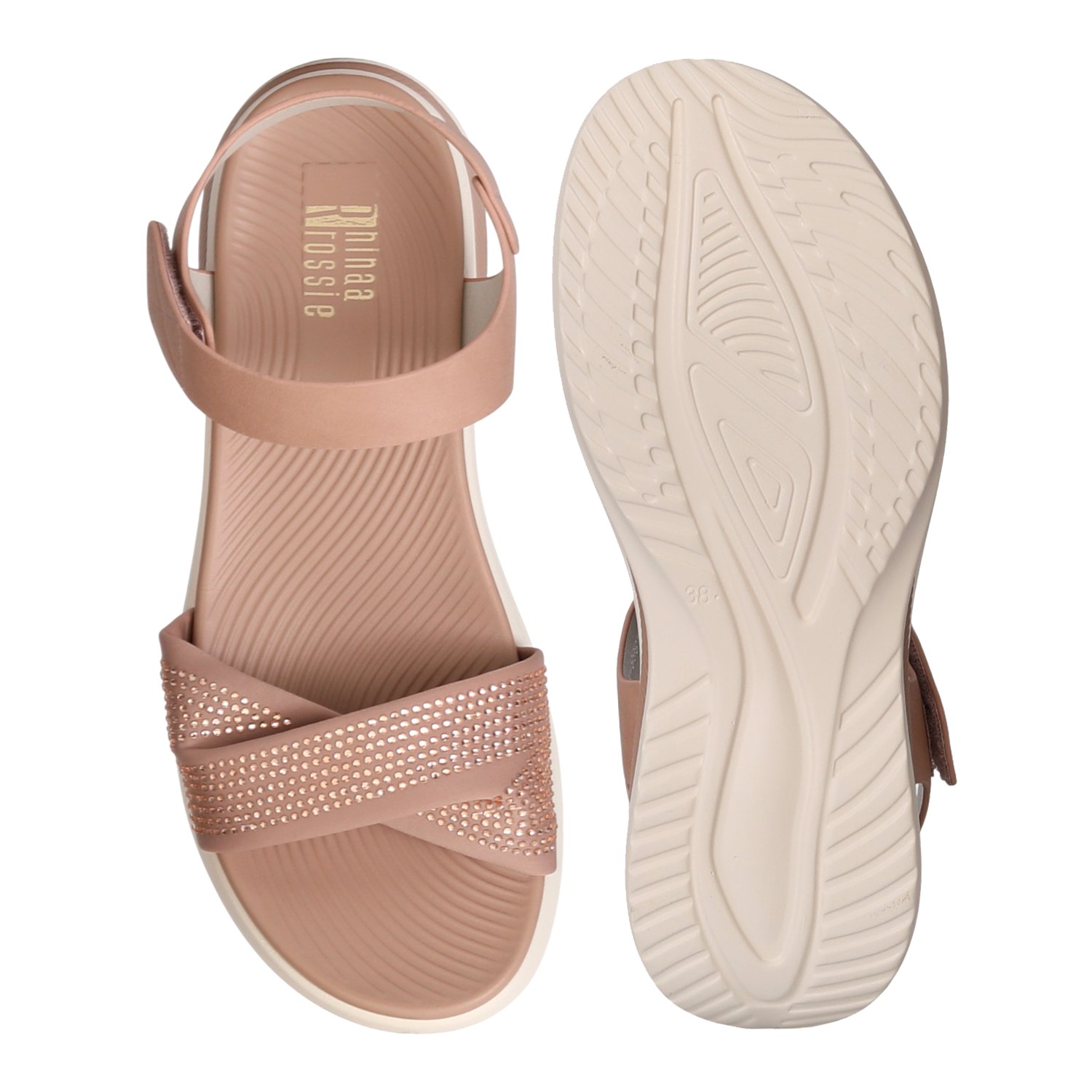 Women Peach Glam Sandals