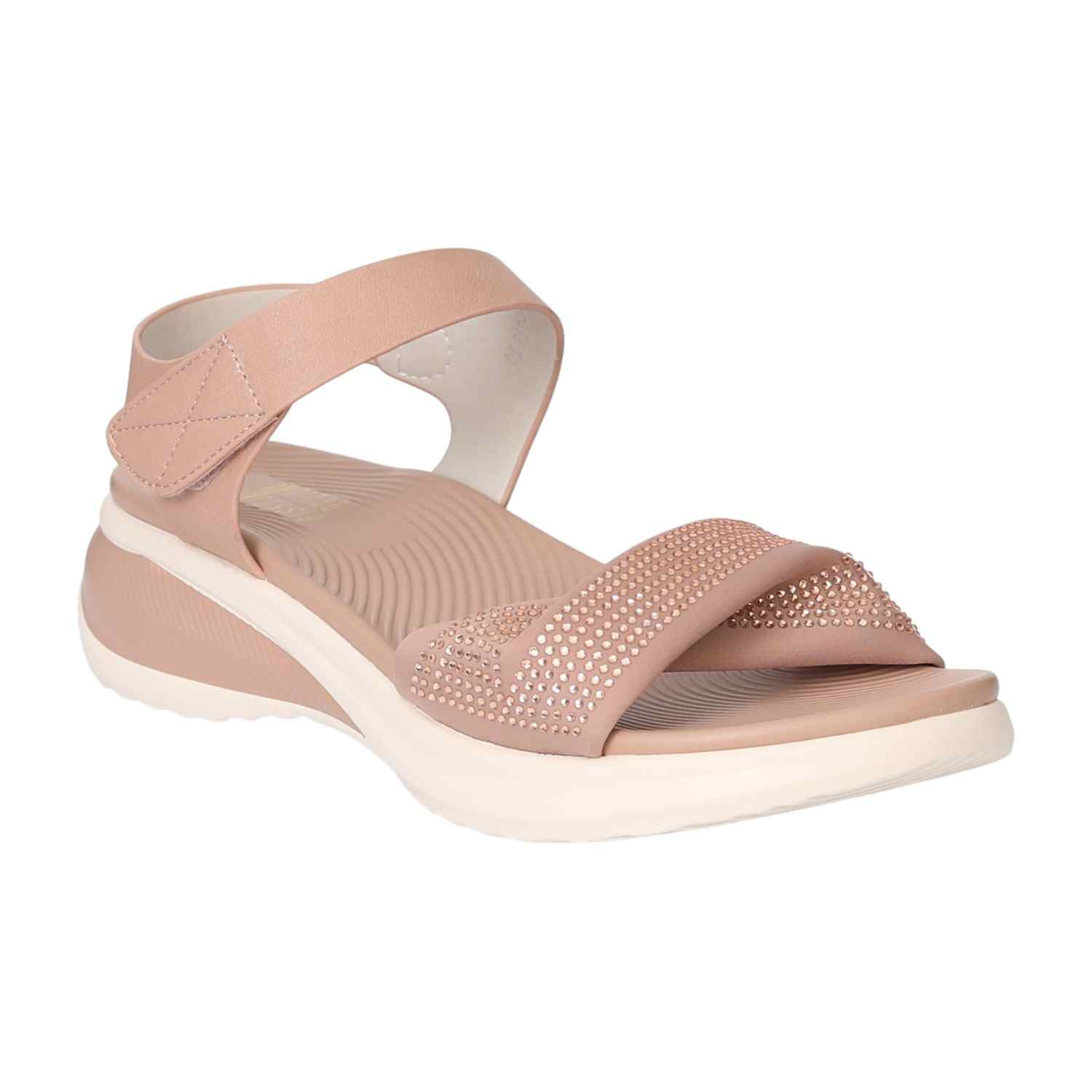 Women Peach Glam Sandals