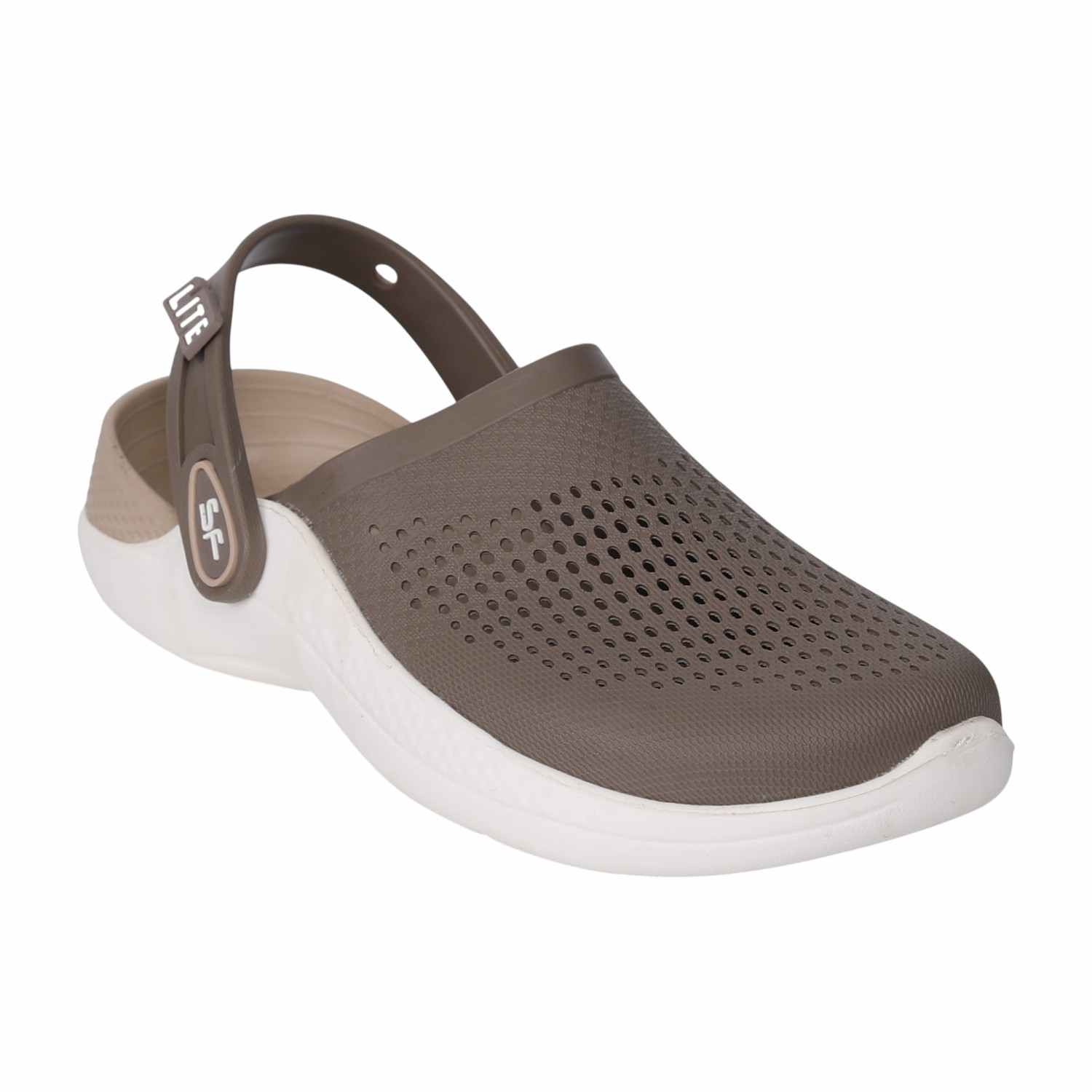 Men Beige Latte Lite Clog