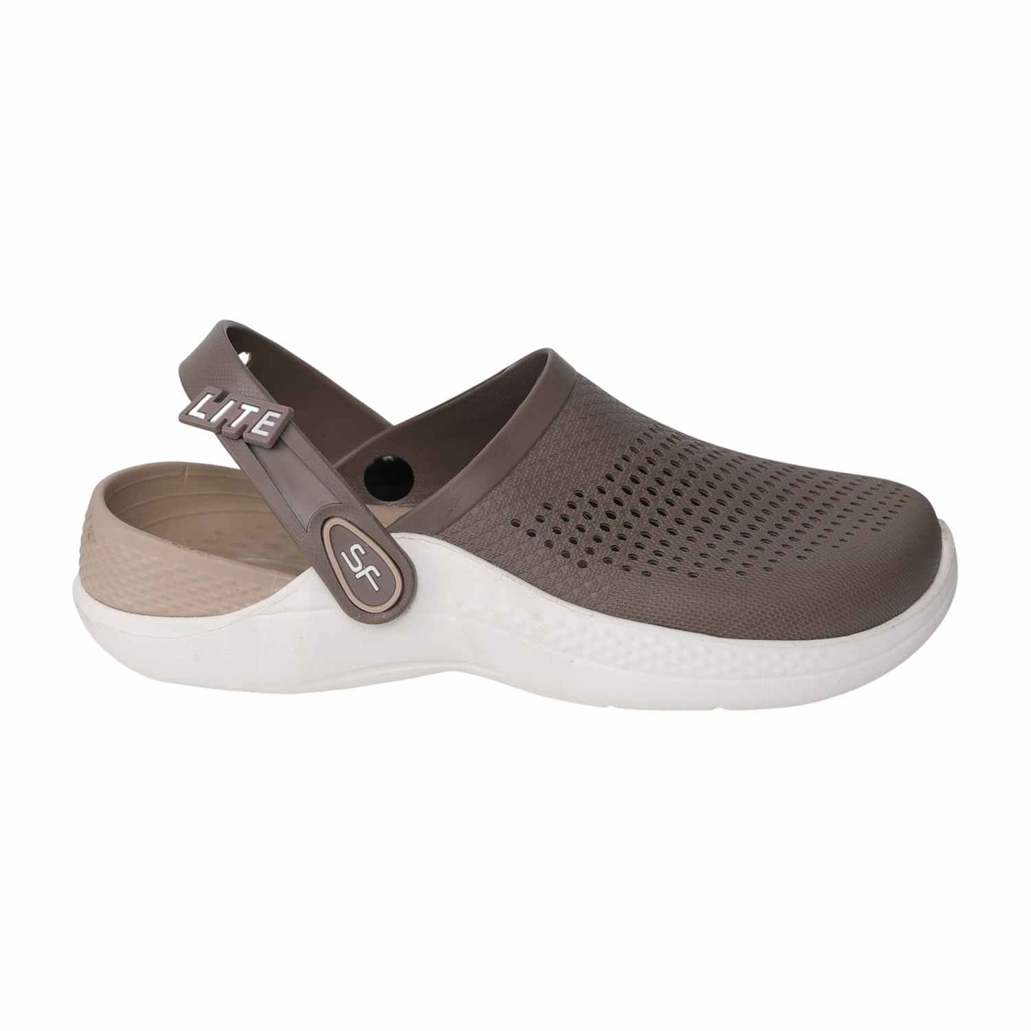 Men Beige Latte Lite Clog