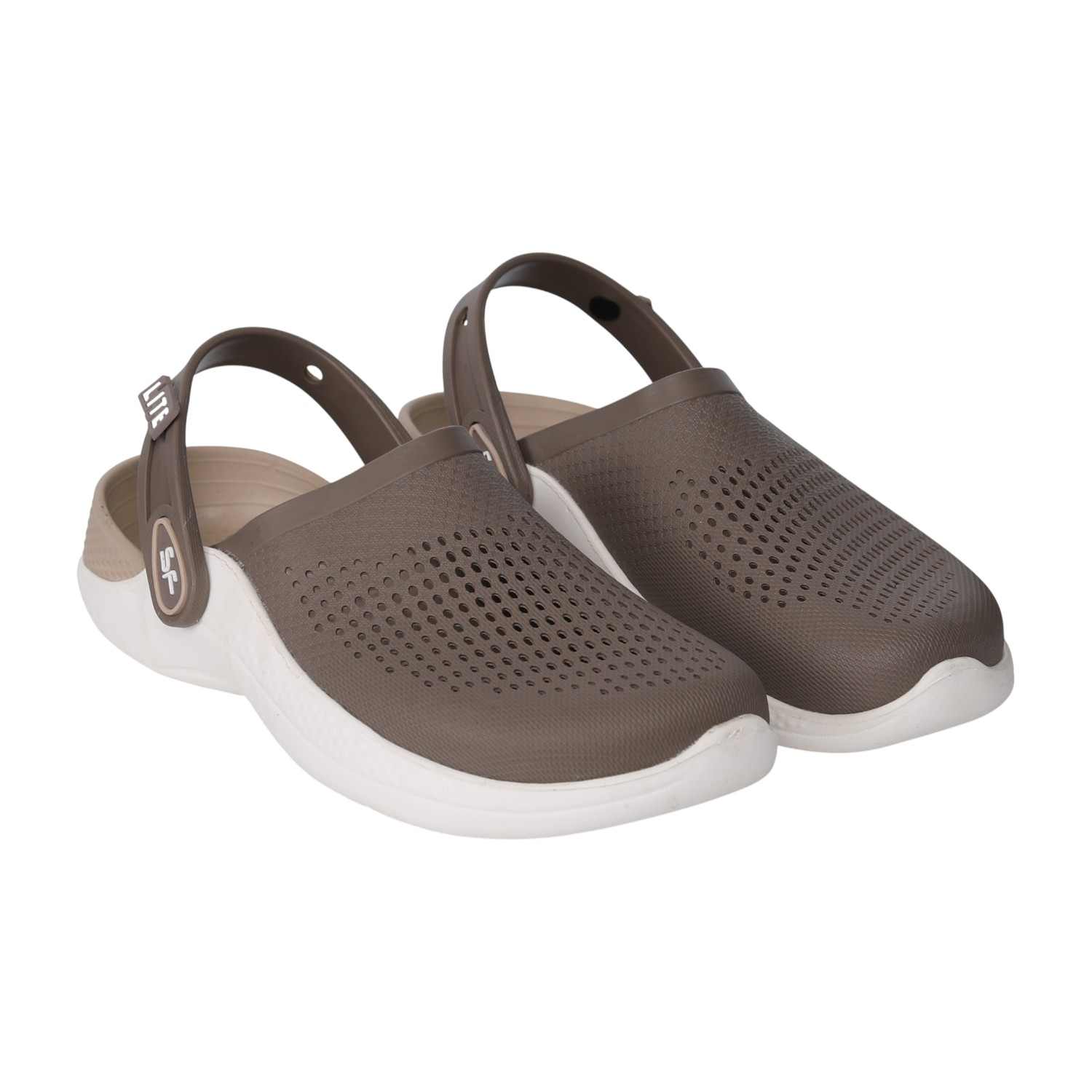 Men Beige Latte Lite Clog