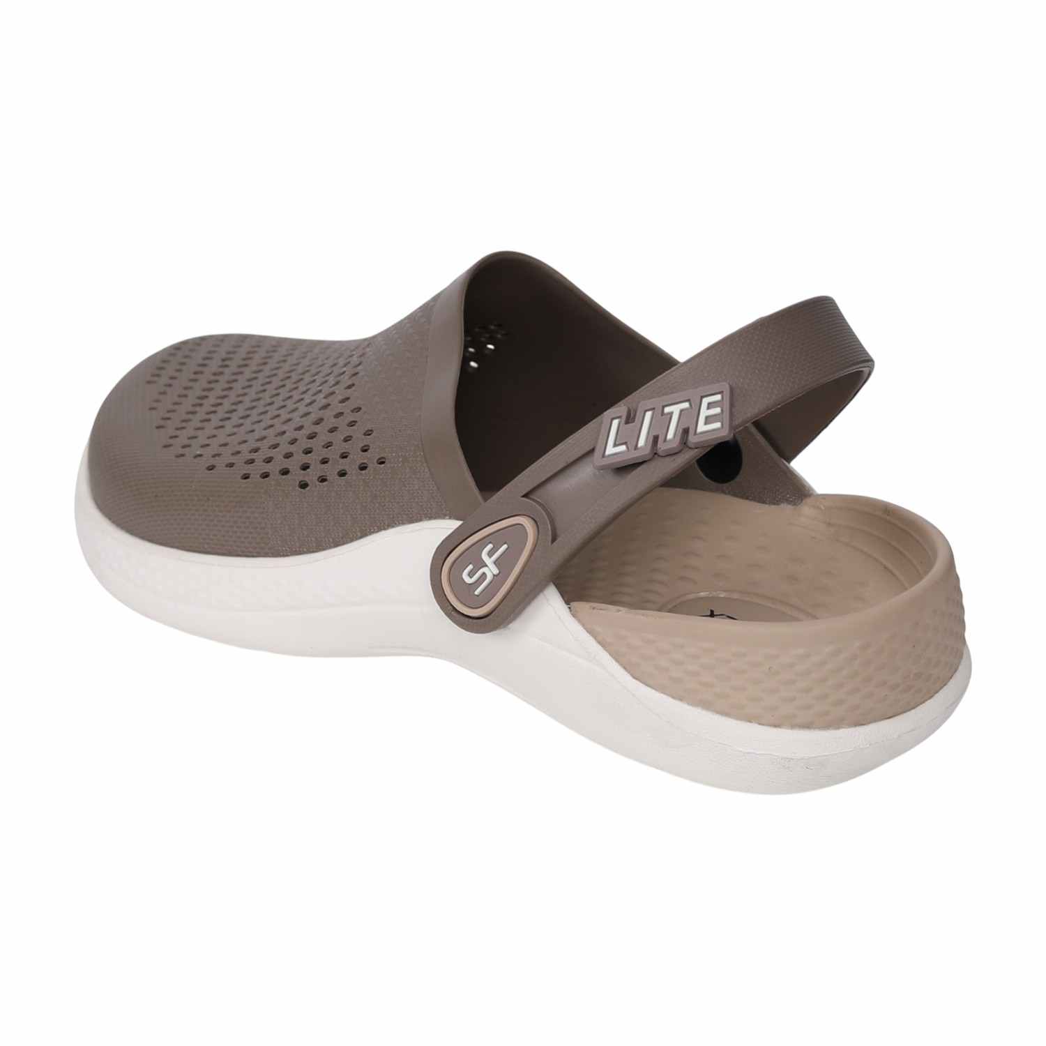 Men Beige Latte Lite Clog