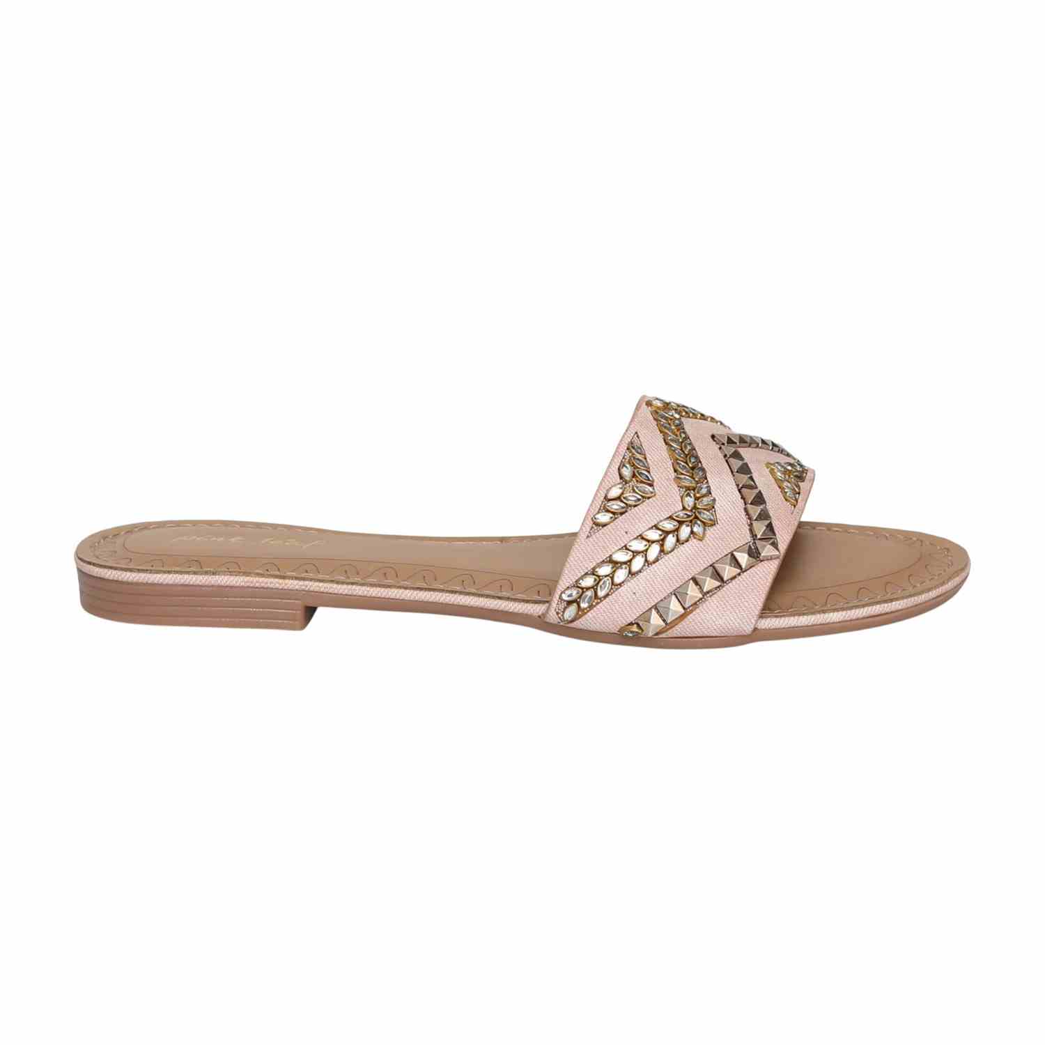 Women's Rose Tint Zigzag Detail Flats