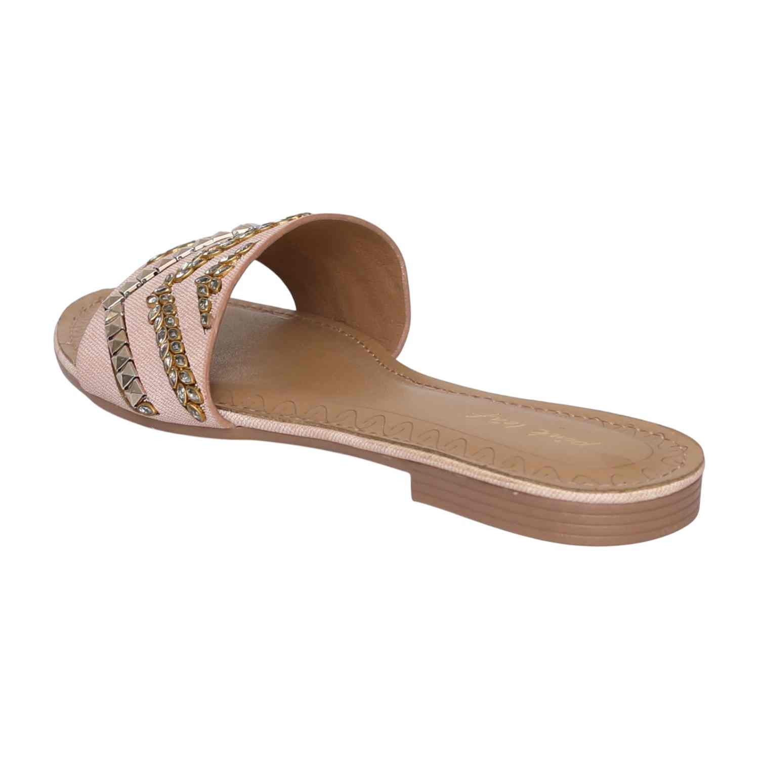 Women's Rose Tint Zigzag Detail Flats