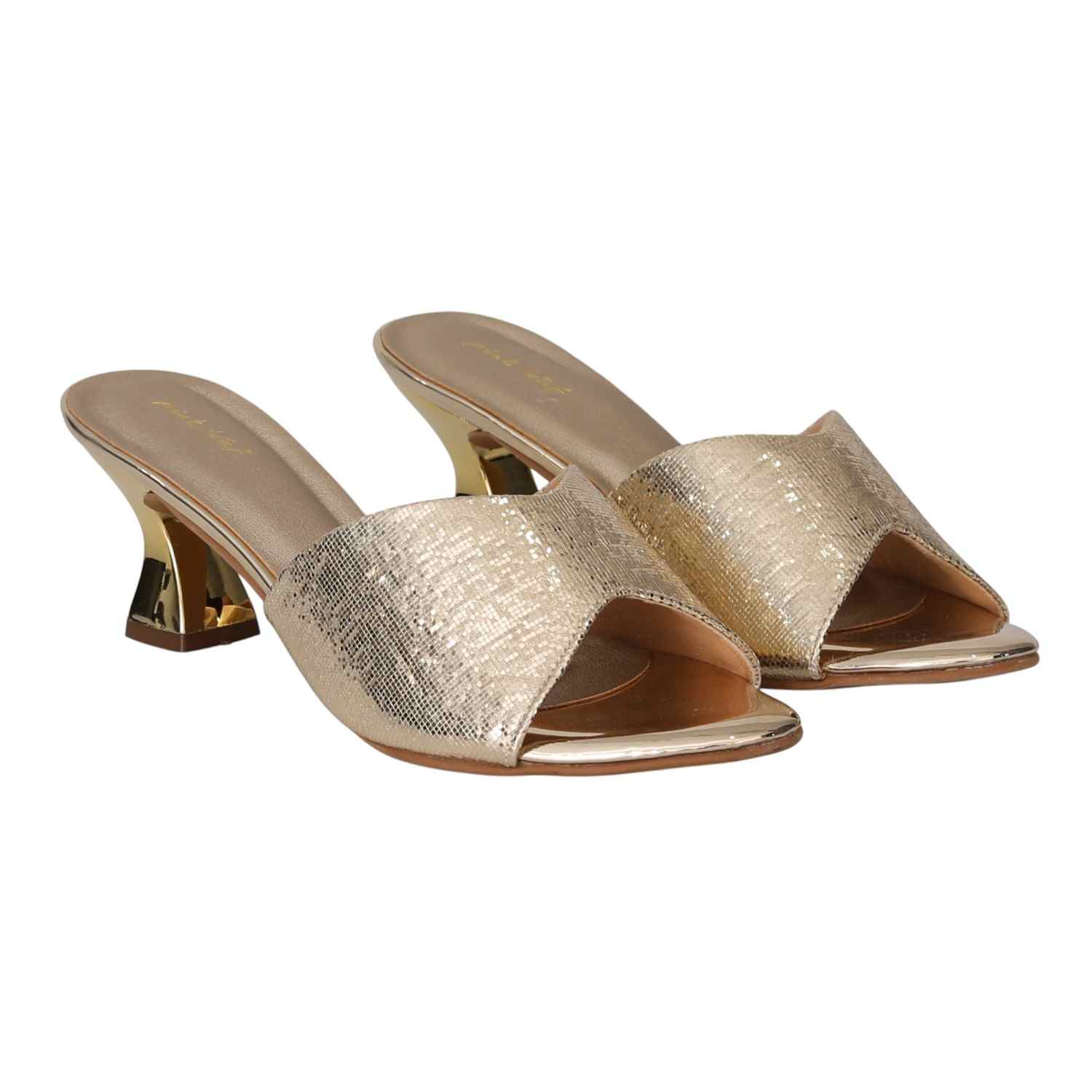 Women Golden Luxe Heels