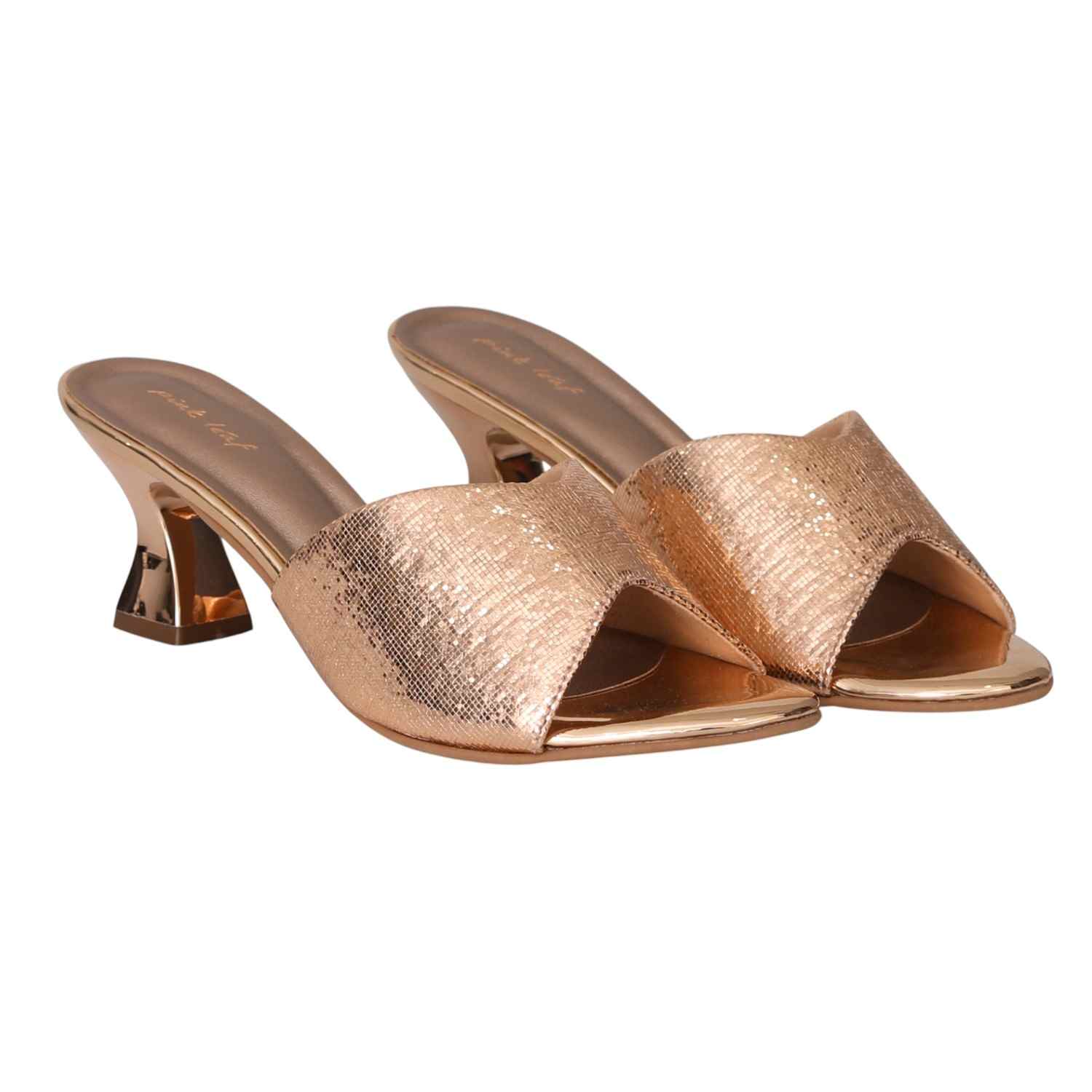 Women Golden Luxe Heels