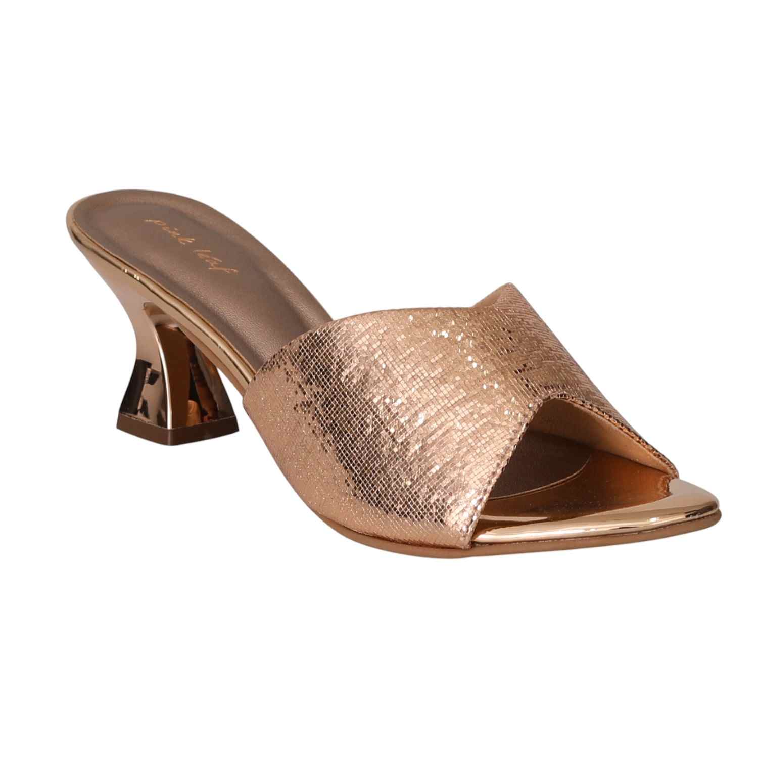 Women Golden Luxe Heels