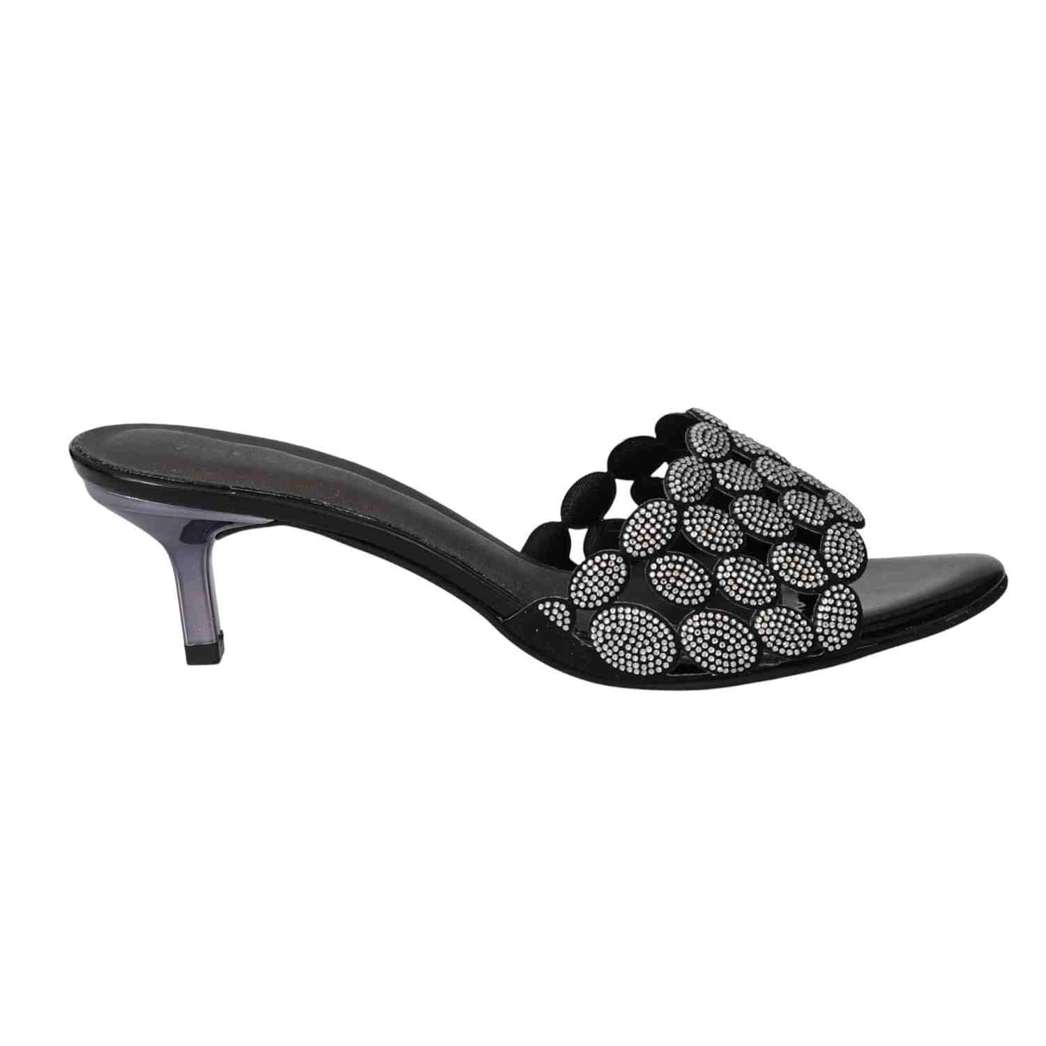 Women Gleam Circle Slip-On Heels