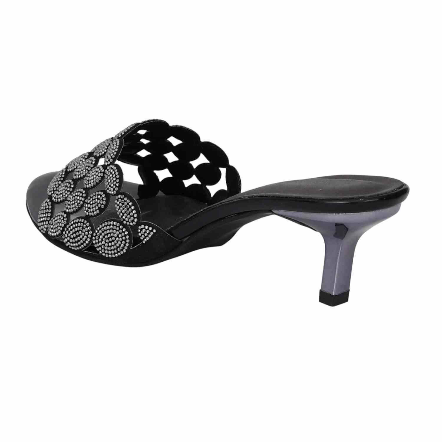 Women Gleam Circle Slip-On Heels