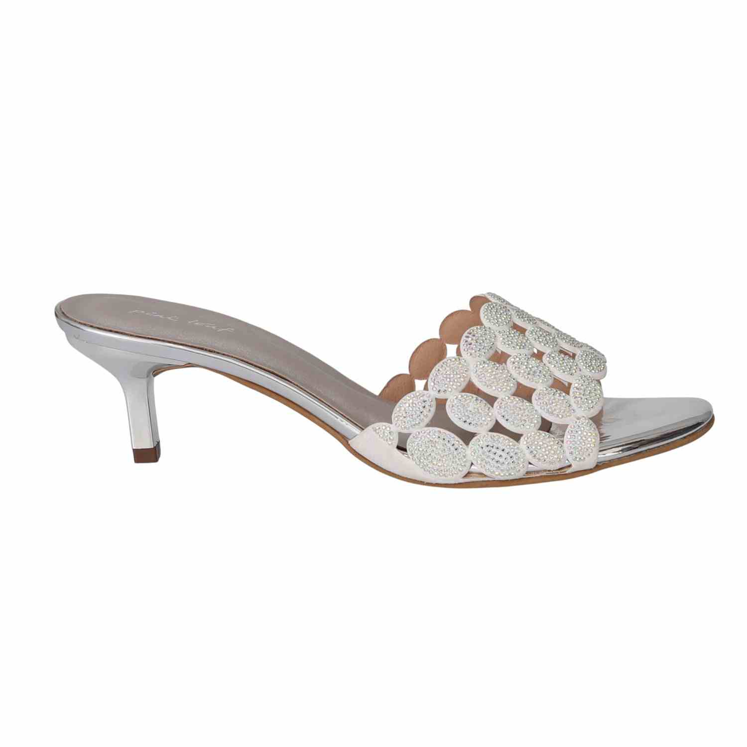 Women Gleam Circle Slip-On Heels