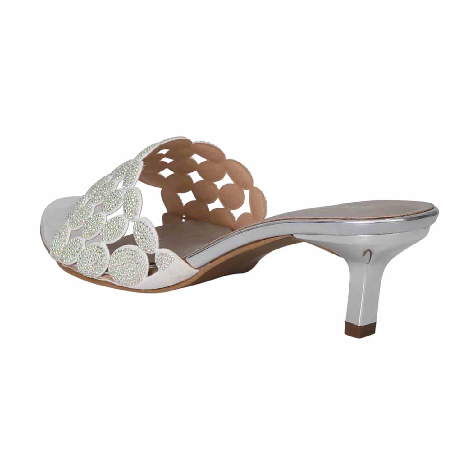 Women Gleam Circle Slip-On Heels