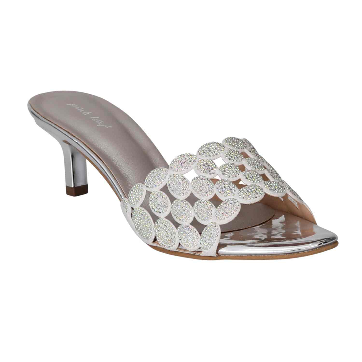 Women Gleam Circle Slip-On Heels