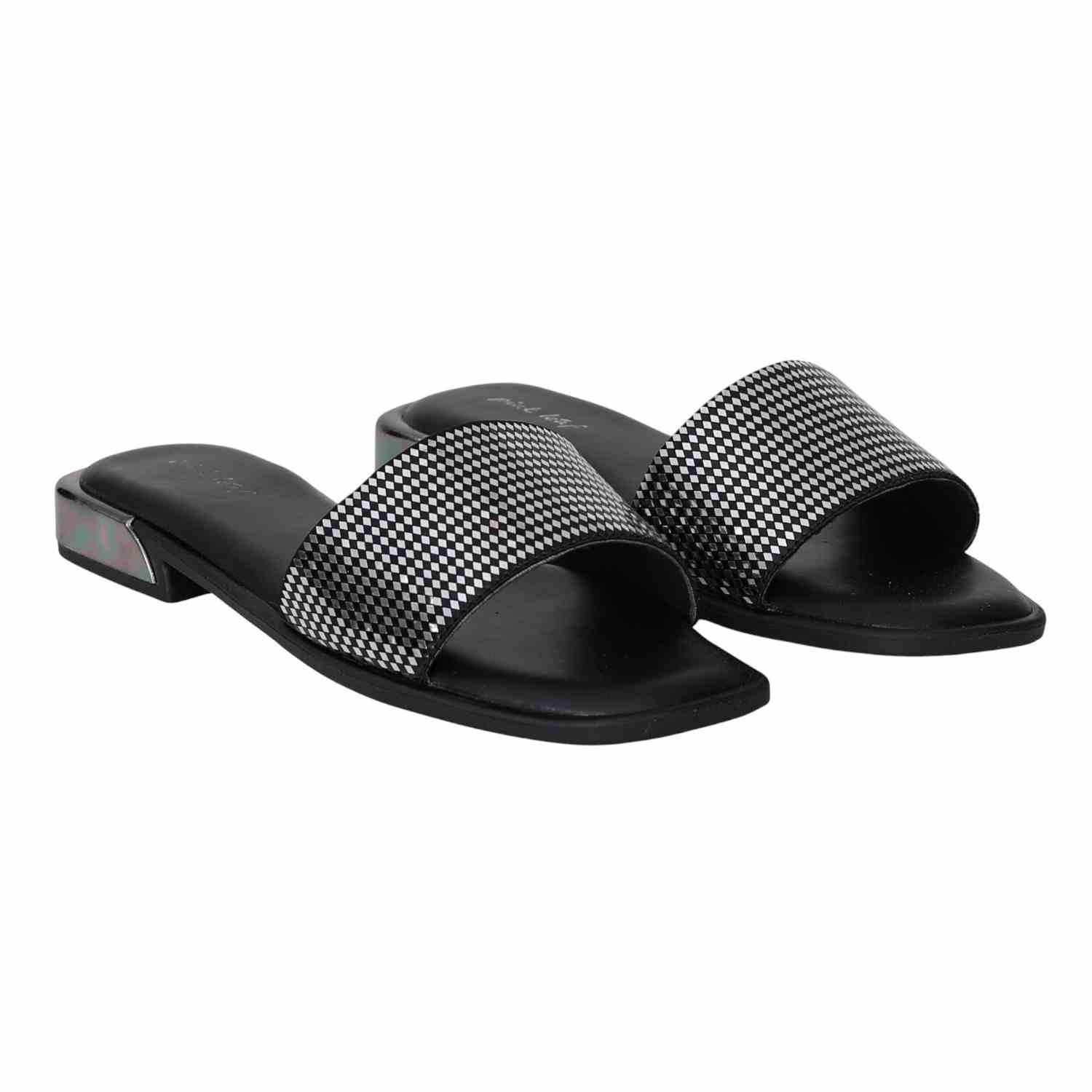 Women Black Metal Muse Sandals