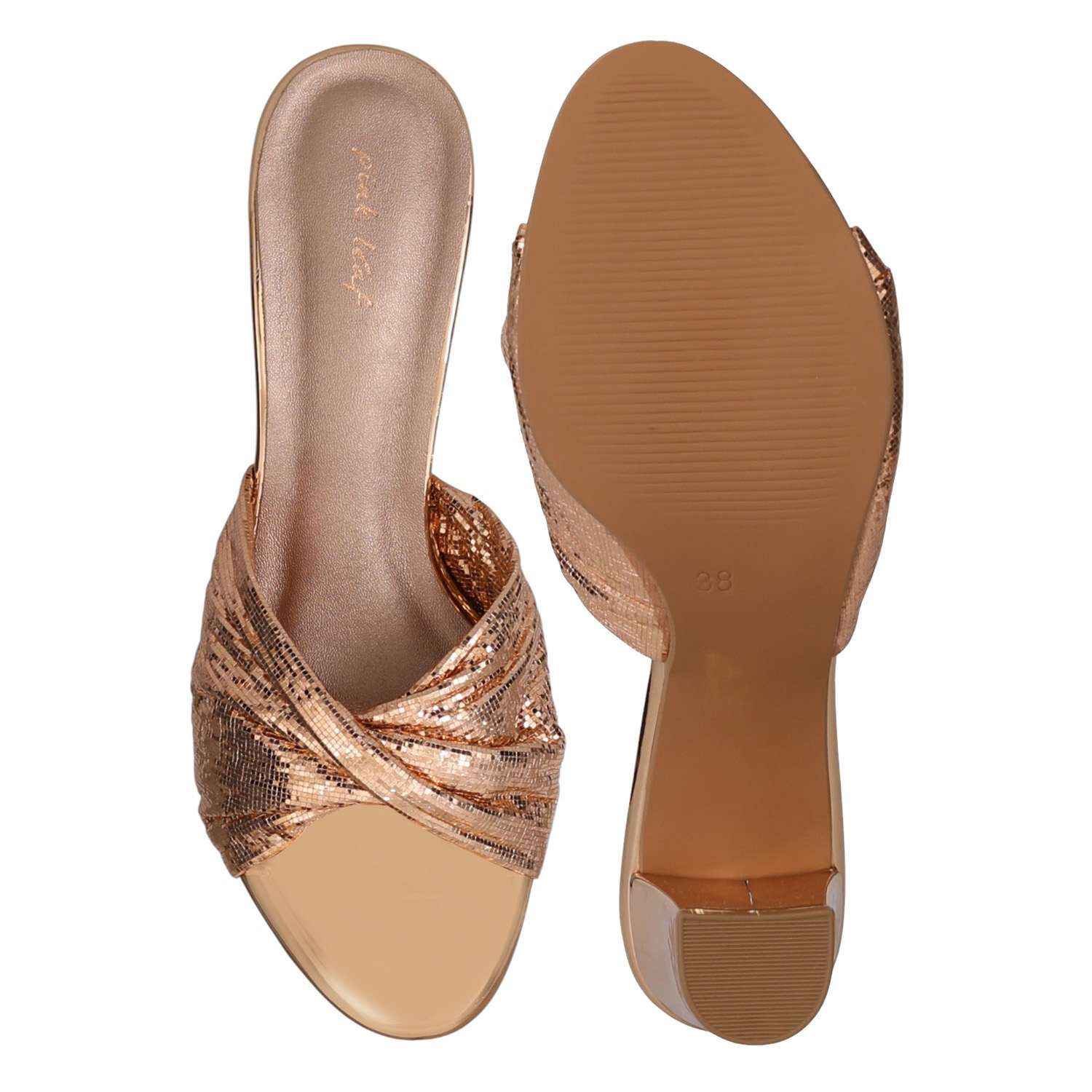 Women Shimmer Rise Platform Sandals