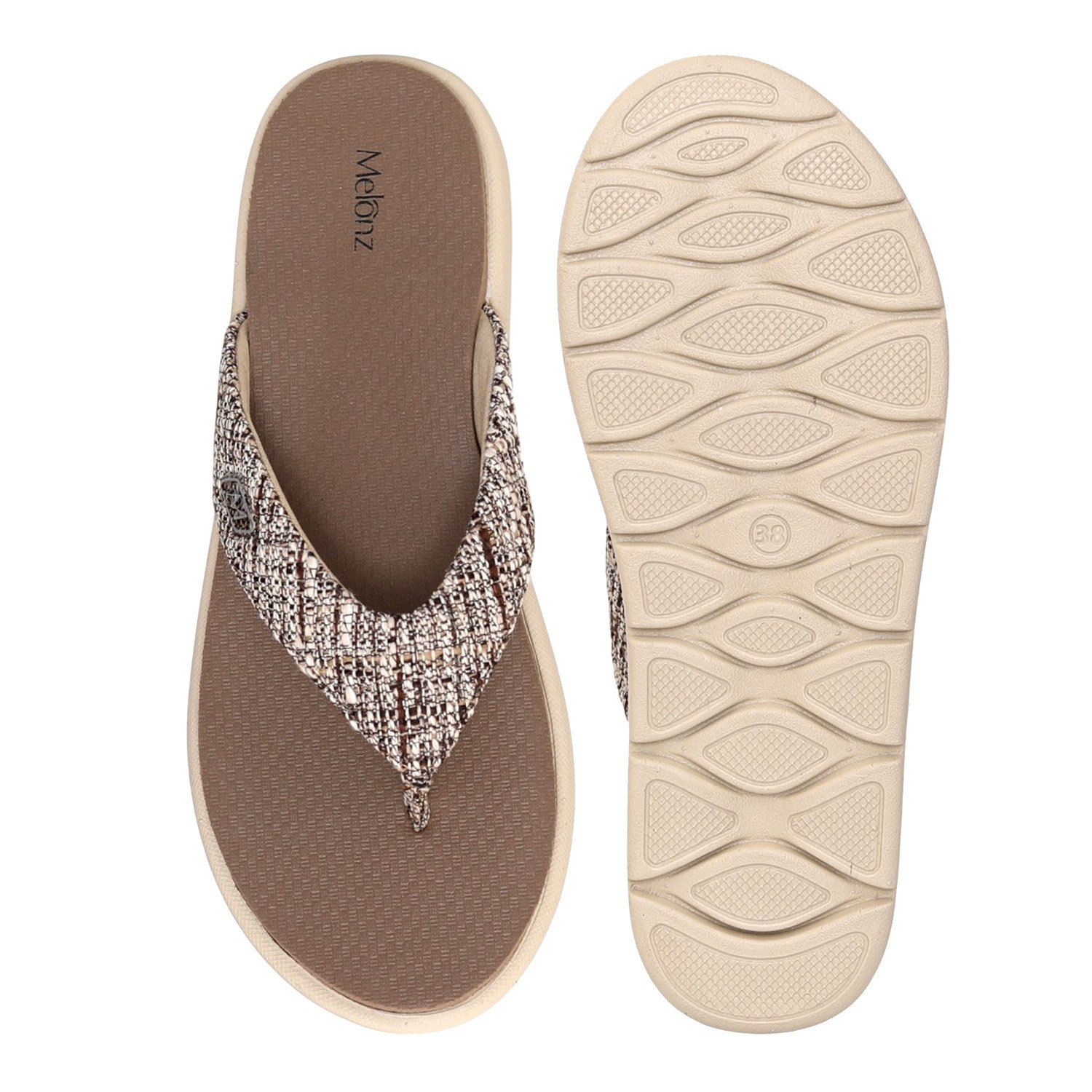 Women Tanline Weave Flip-Flop