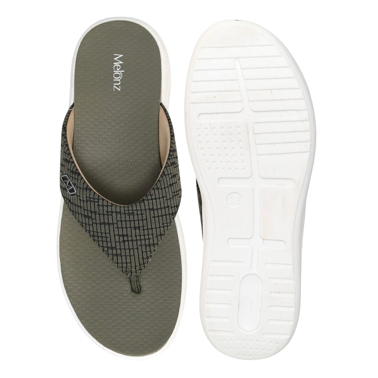 Women Olive Loom Flip-Flop