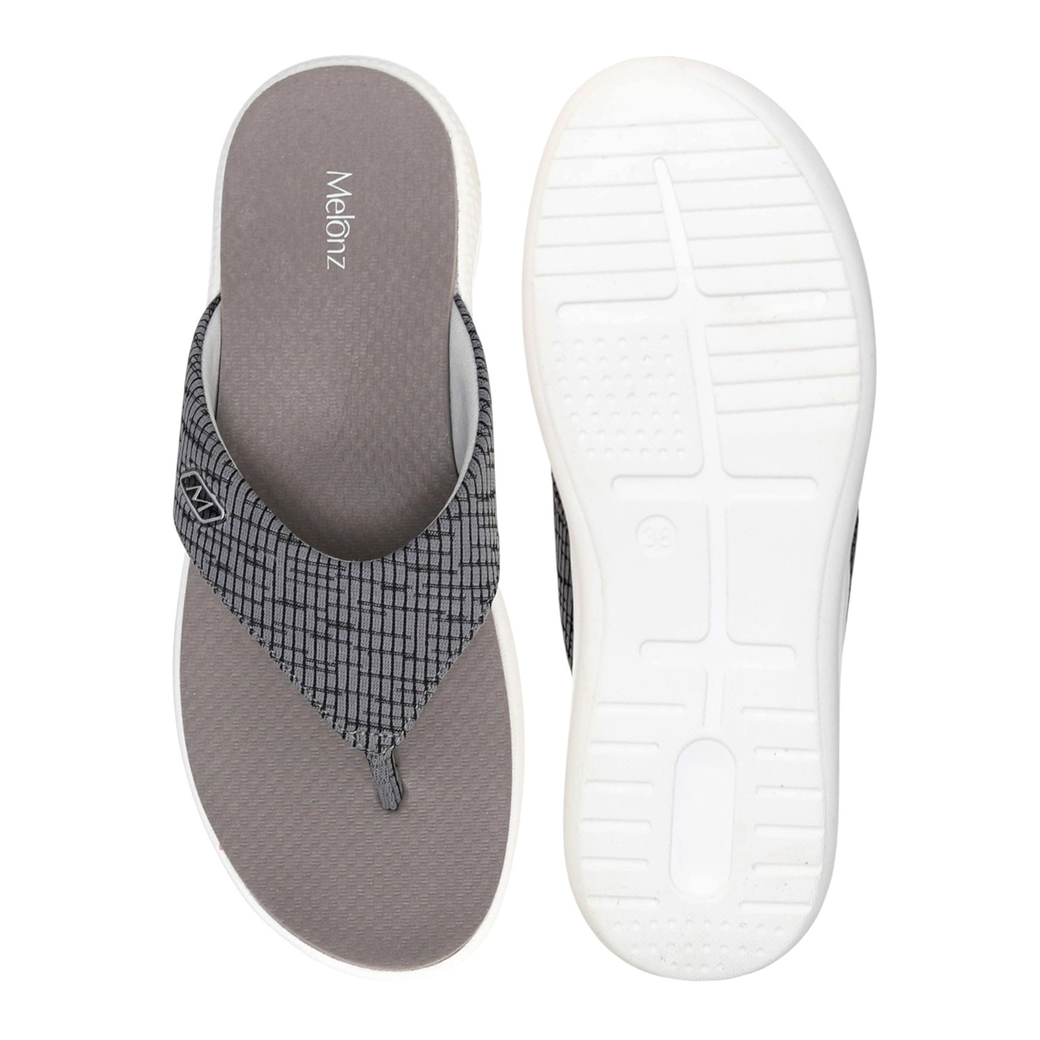 Women Grey Loom Flip-Flop
