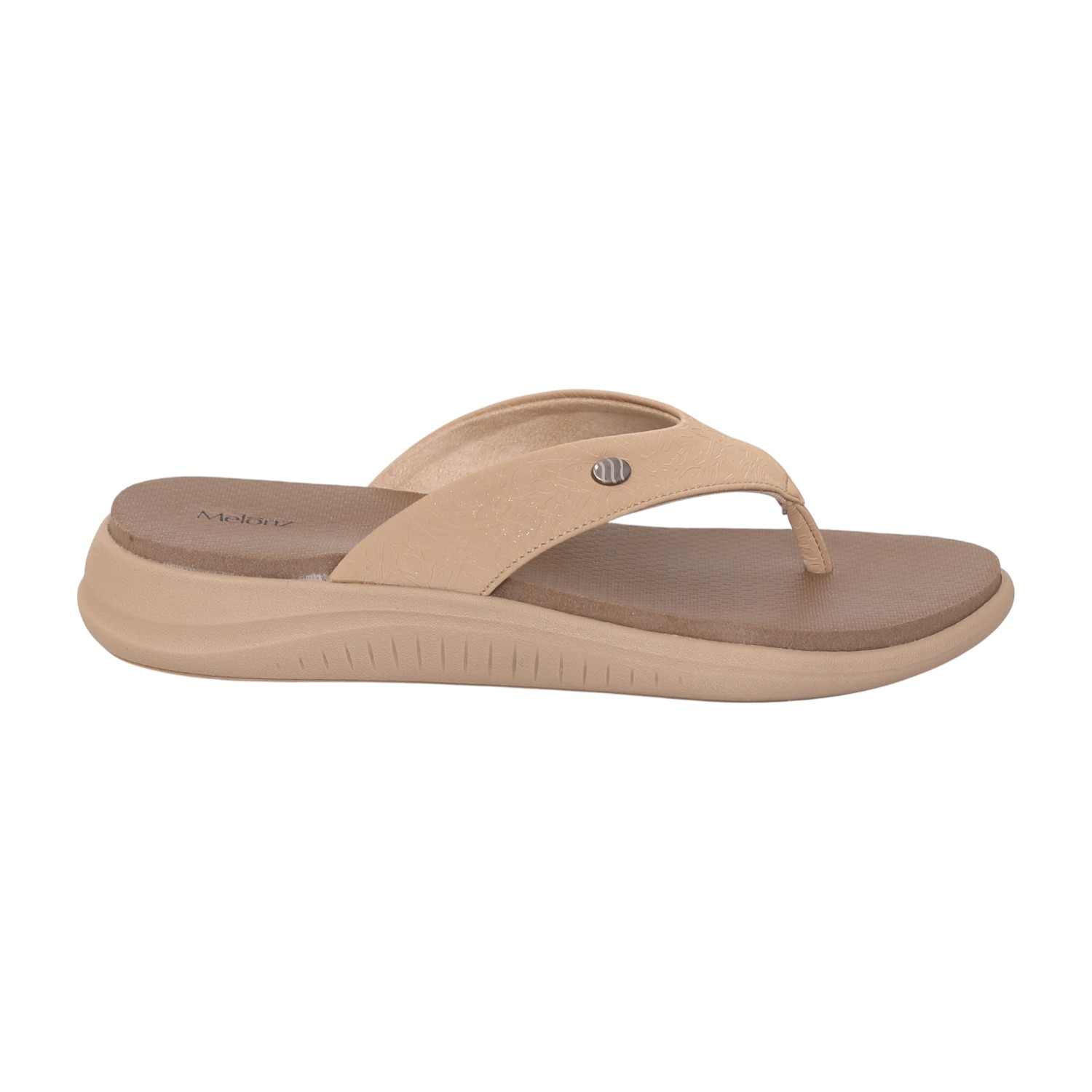 Womens Bare Earth Cushion Flip-Flop