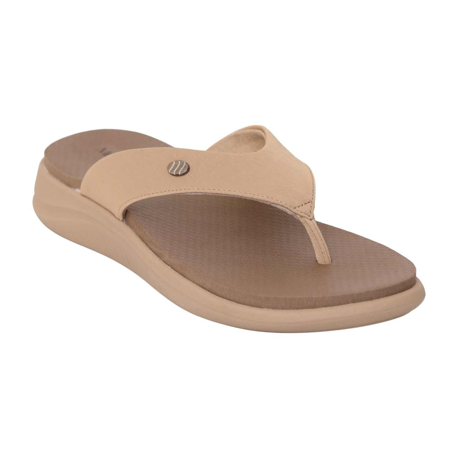 Womens Bare Earth Cushion Flip-Flop