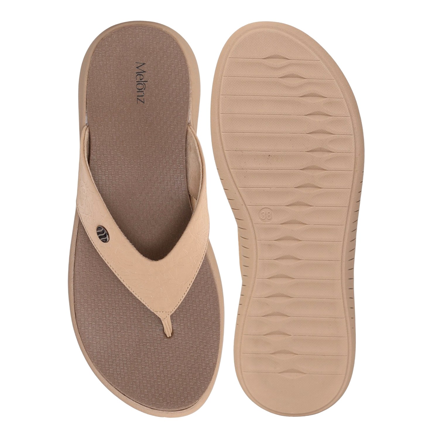Womens Bare Earth Cushion Flip-Flop