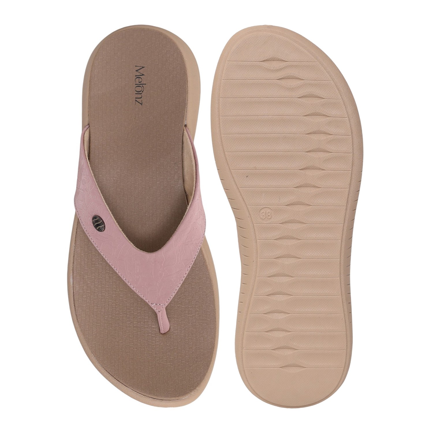 Womens Blush Horizon Cushion Flip-Flop