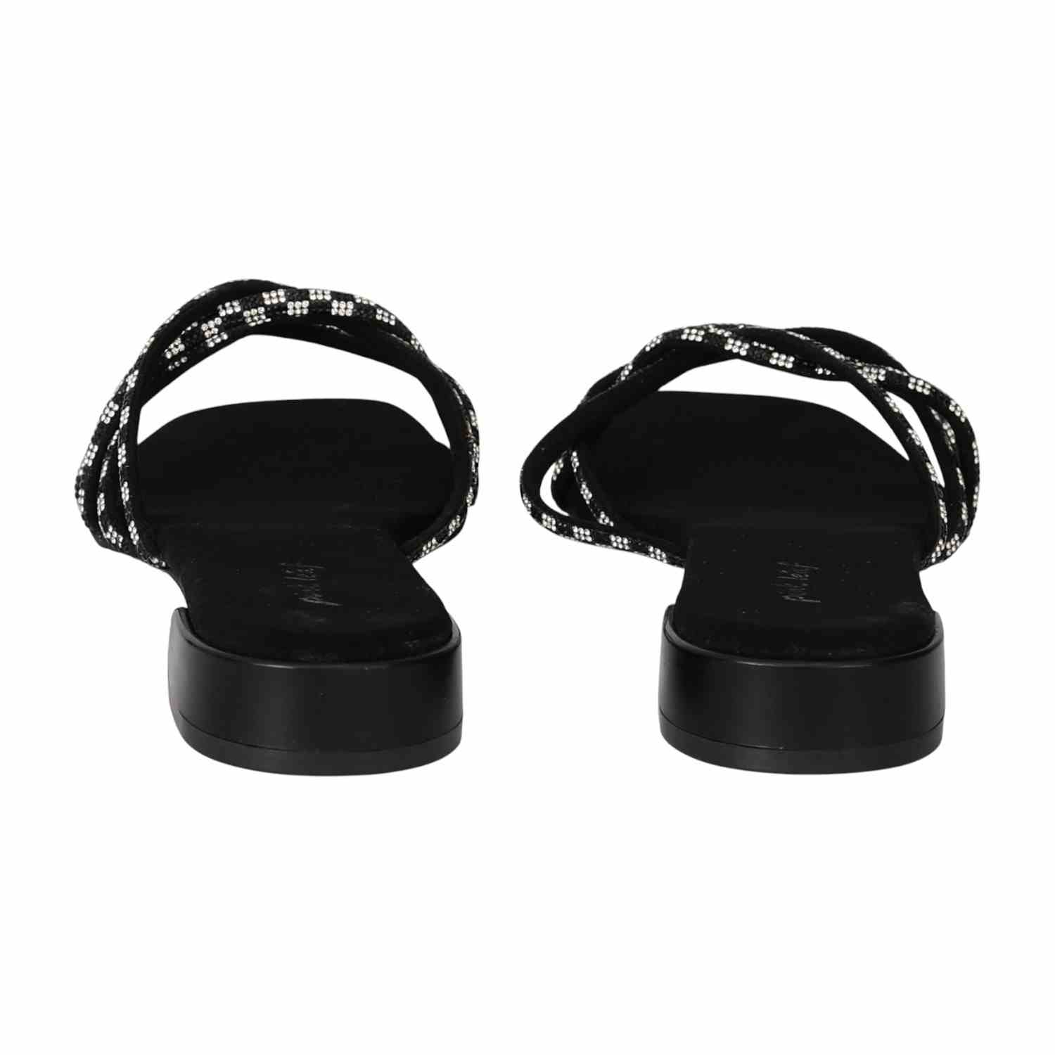 Women Black Dazzle Evening Sandals